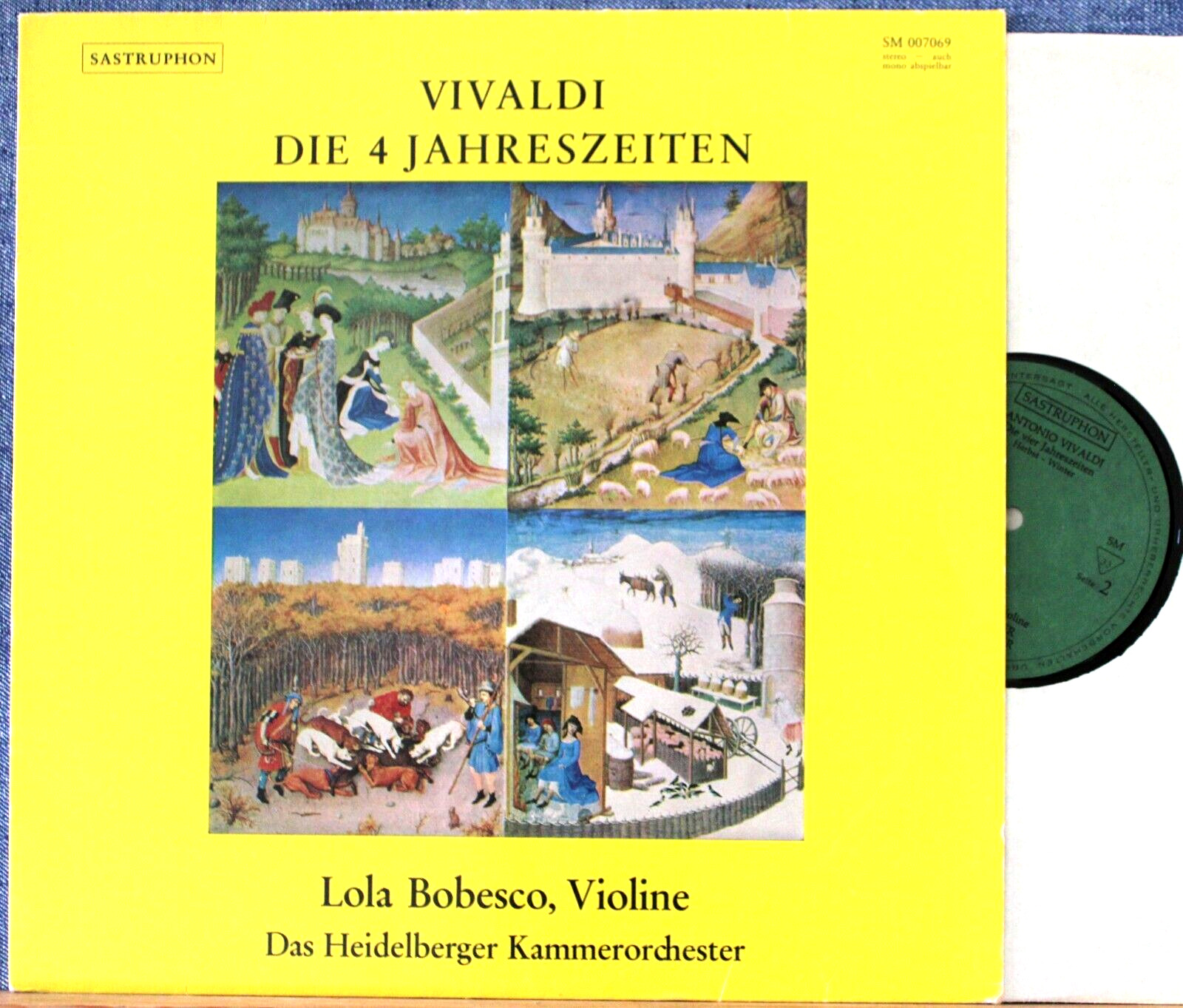 Bobesco Vivaldi (Four Seasons) Sastruphon SM 007069 NM