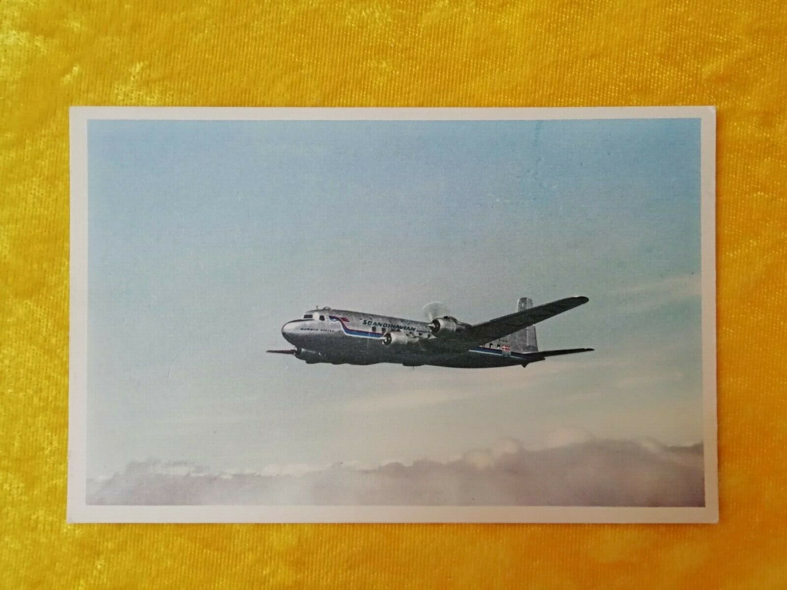 Aviation postcardSAS Scandinavian Airlines SystemDouglas DC-6