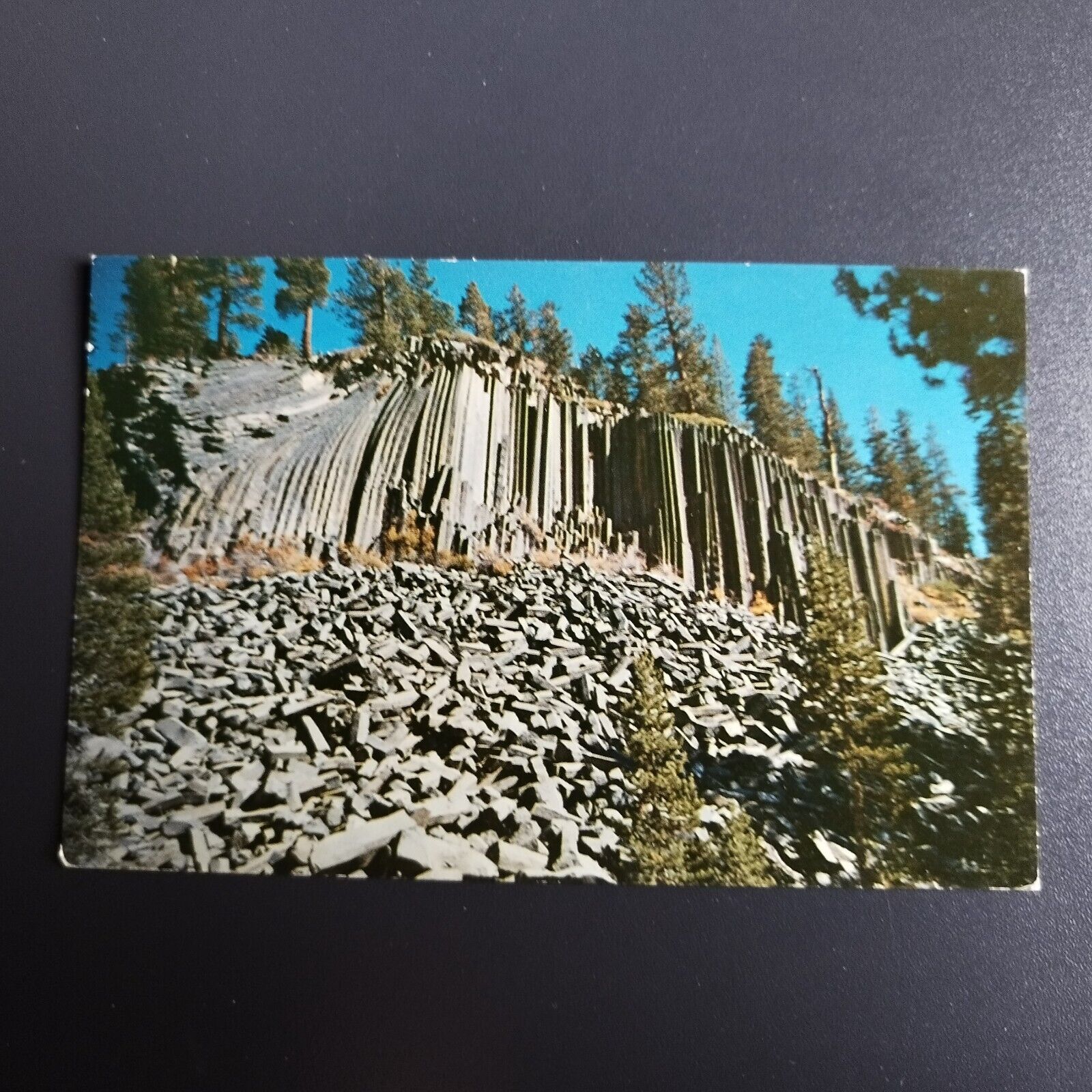 California Devil's Postpile on the John Muir Trail Yosemite National Park