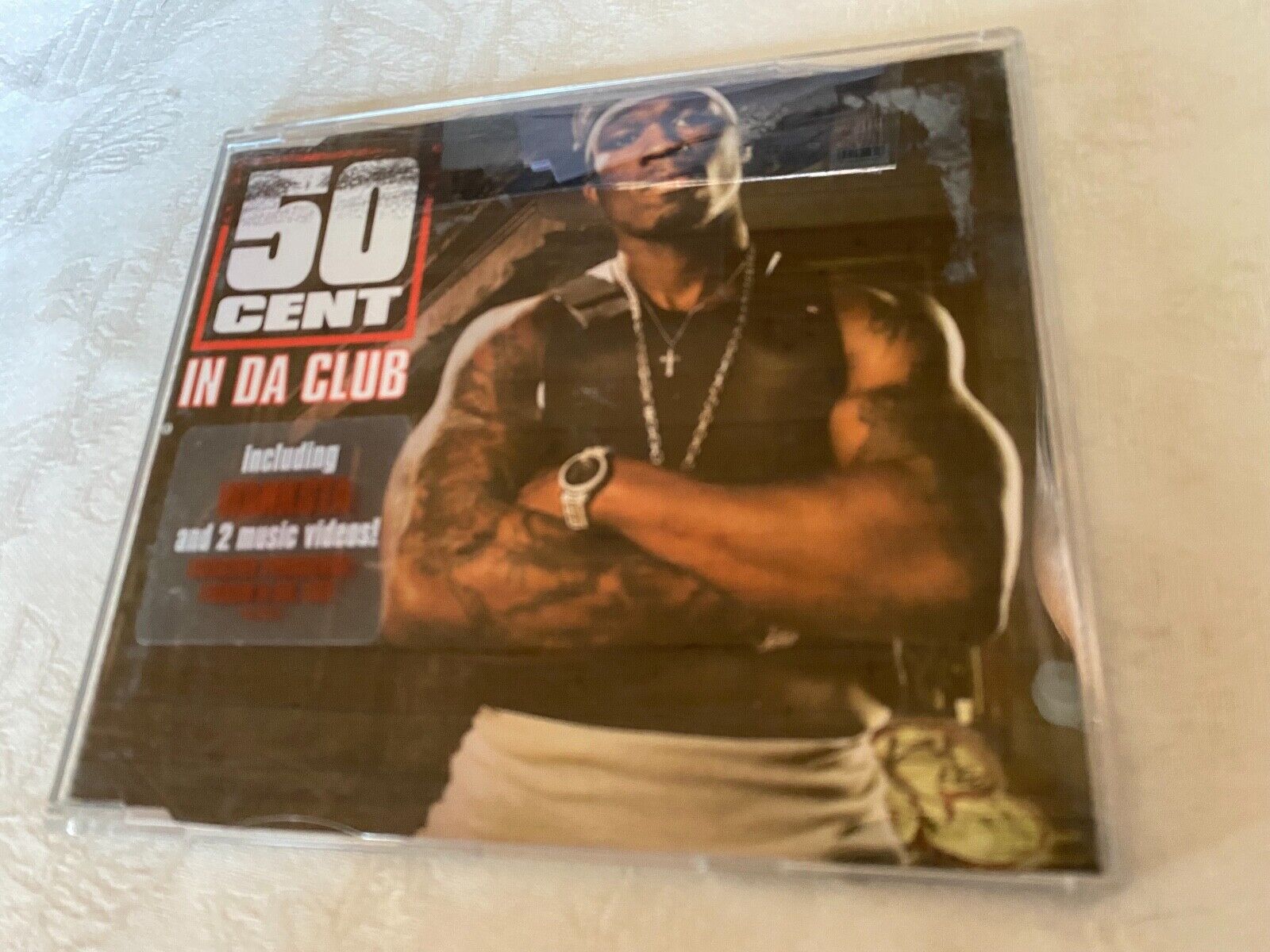 50 CENT "IN DA CLUB" 3 AUDIO  2 VIDEO TRACK 2003 CD SINGLE SHADY RECORDS ENHANC