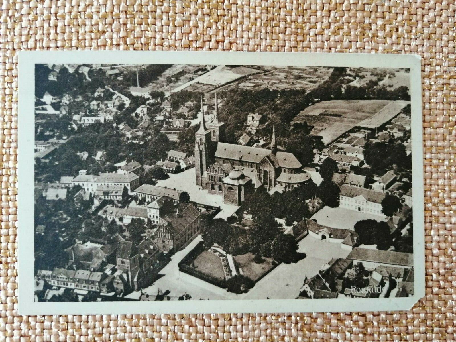 Vintage Danish postcardCopenhagenRoskilde CathedralUnposted 1930s