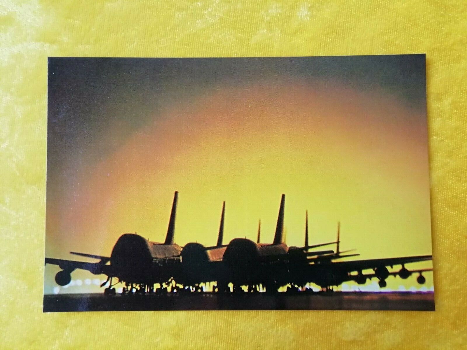 Aviation postcardIsrael Singapore AirlinesBoeing 747B