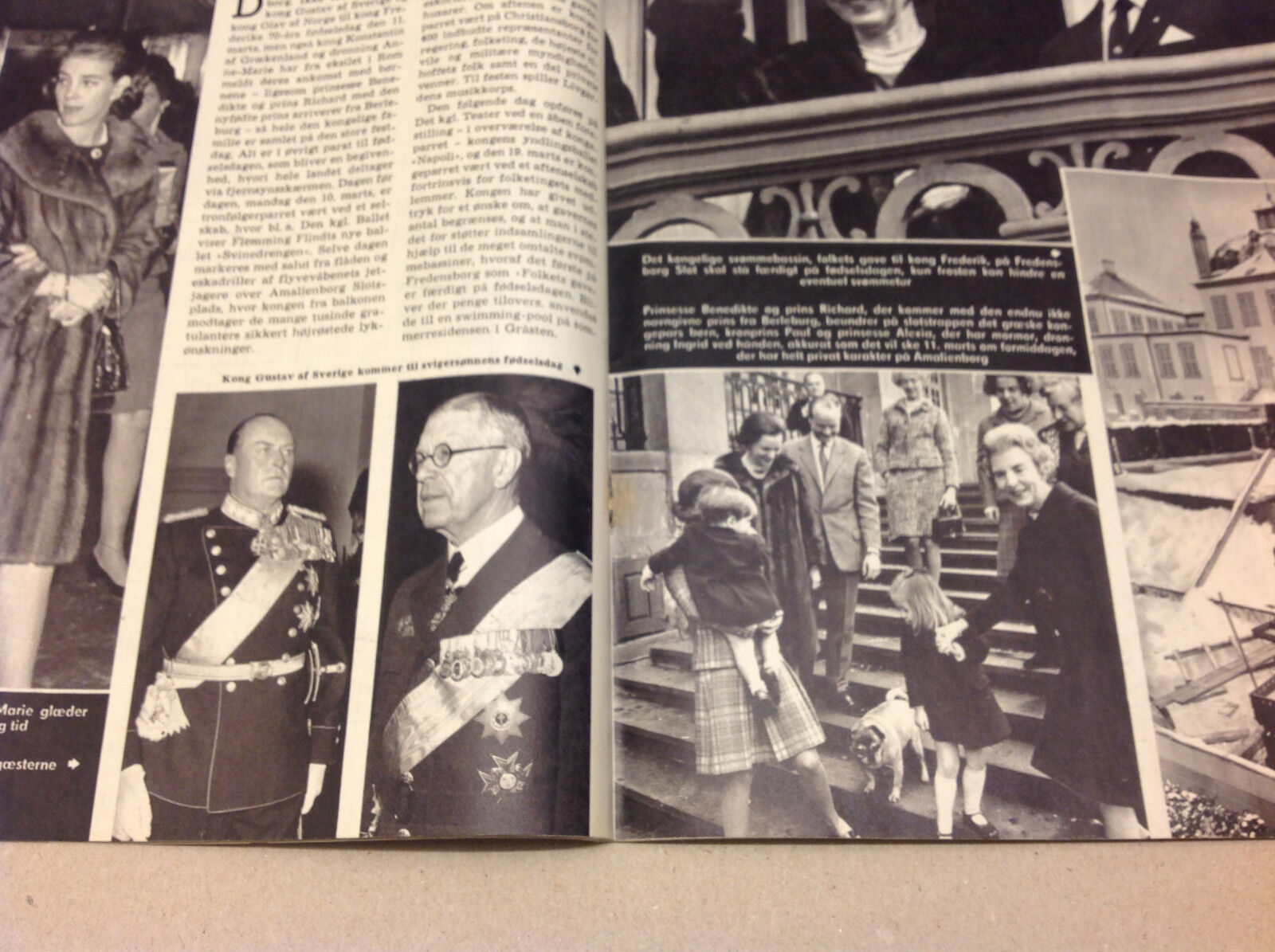 GREEK KING CONSTANTINE AND QUEEN ANNE-MARIE ROYALS VINTAGE Danish Magazine 1969