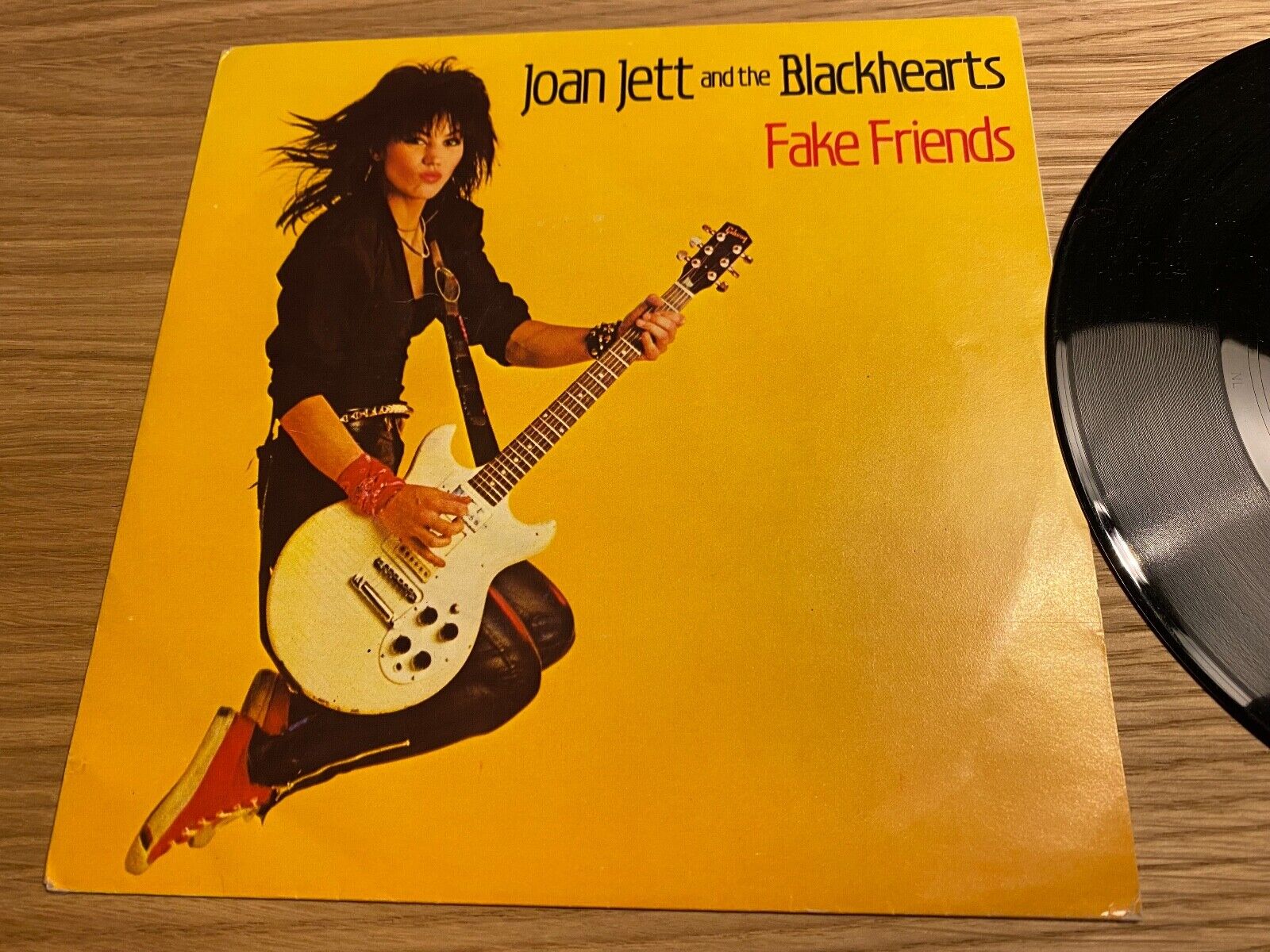 JOAN JETT AND THE BLACKHEARTS  "FAKE FRIENDS / CONEY ISLAND WHITEFISH" 1983 EPIC