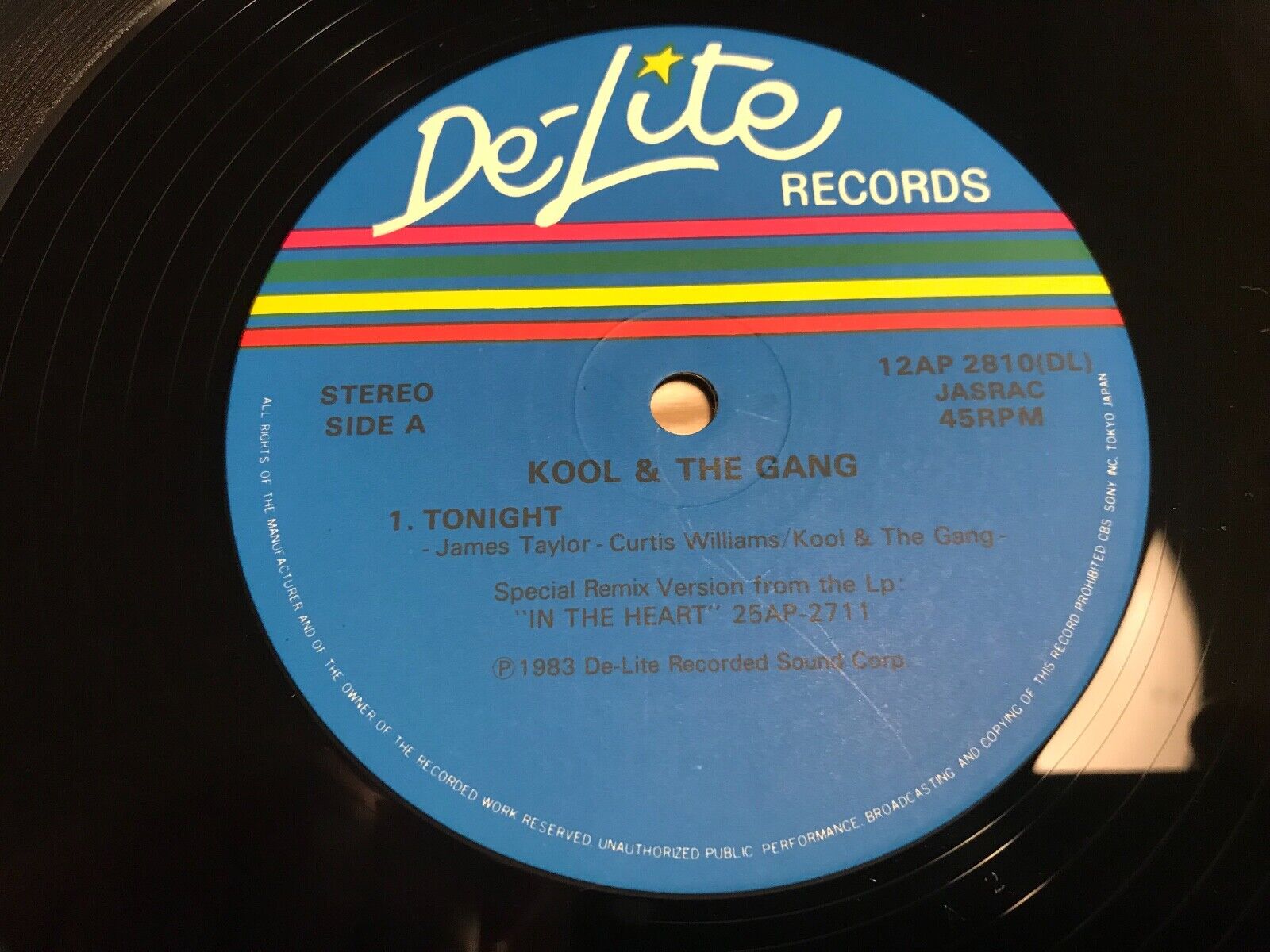 KOOL  THE GANG "TONIGHT/CELEBRATION/STRAIGHT AHEAD" DE-LITE RECORDS 1984 JAPAN*