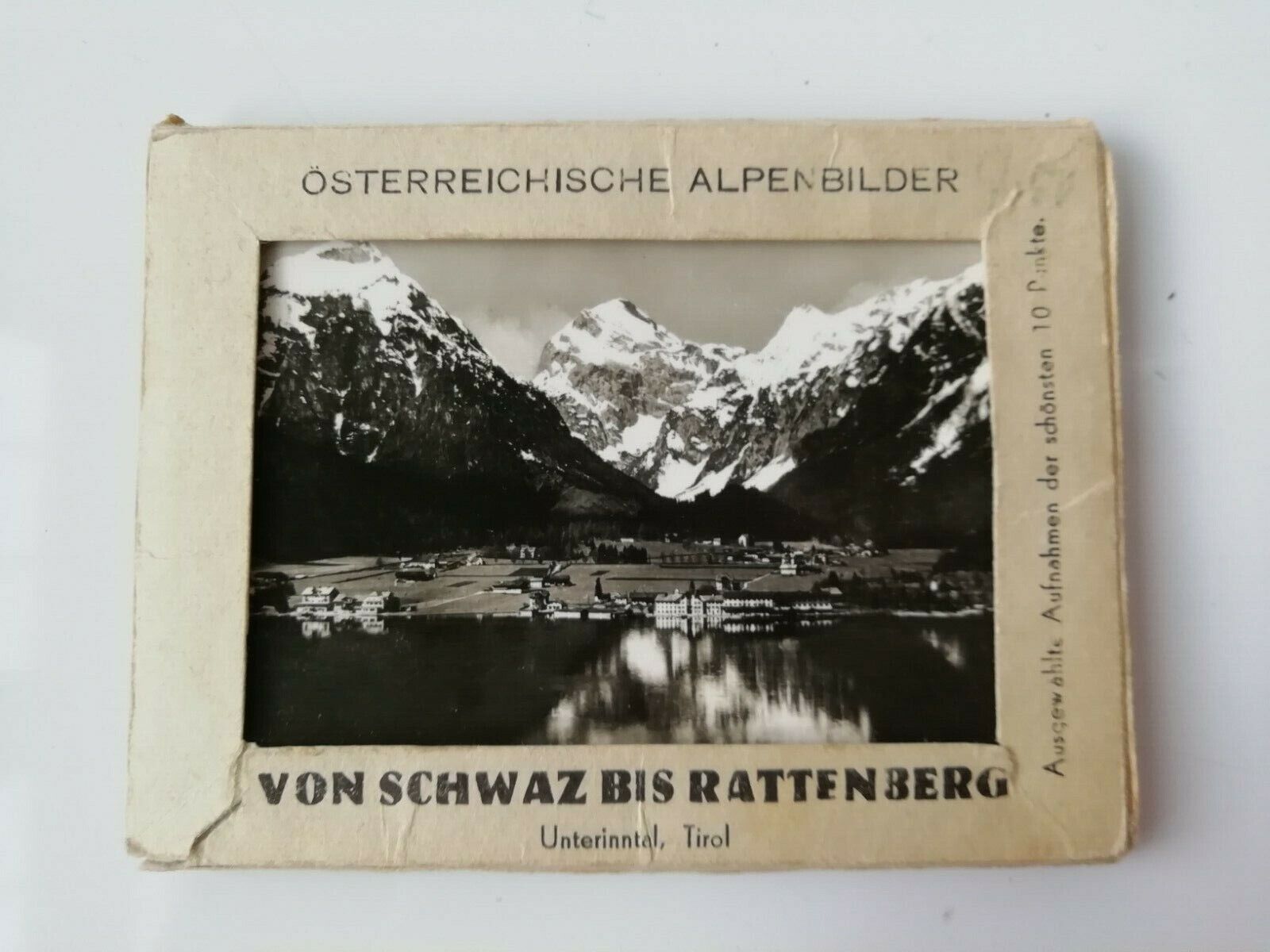 Vintage folder w10 small photos of Austriafrom Schwaz to Rattenberg 1930's