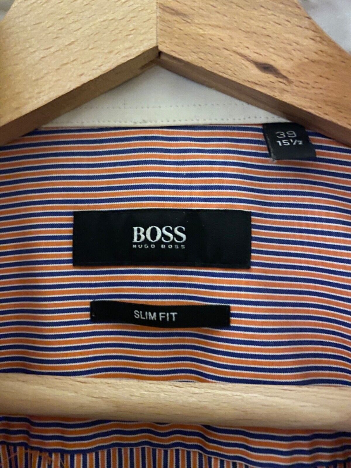 Mens Long Sleeve Boss Slim Fit Shirt