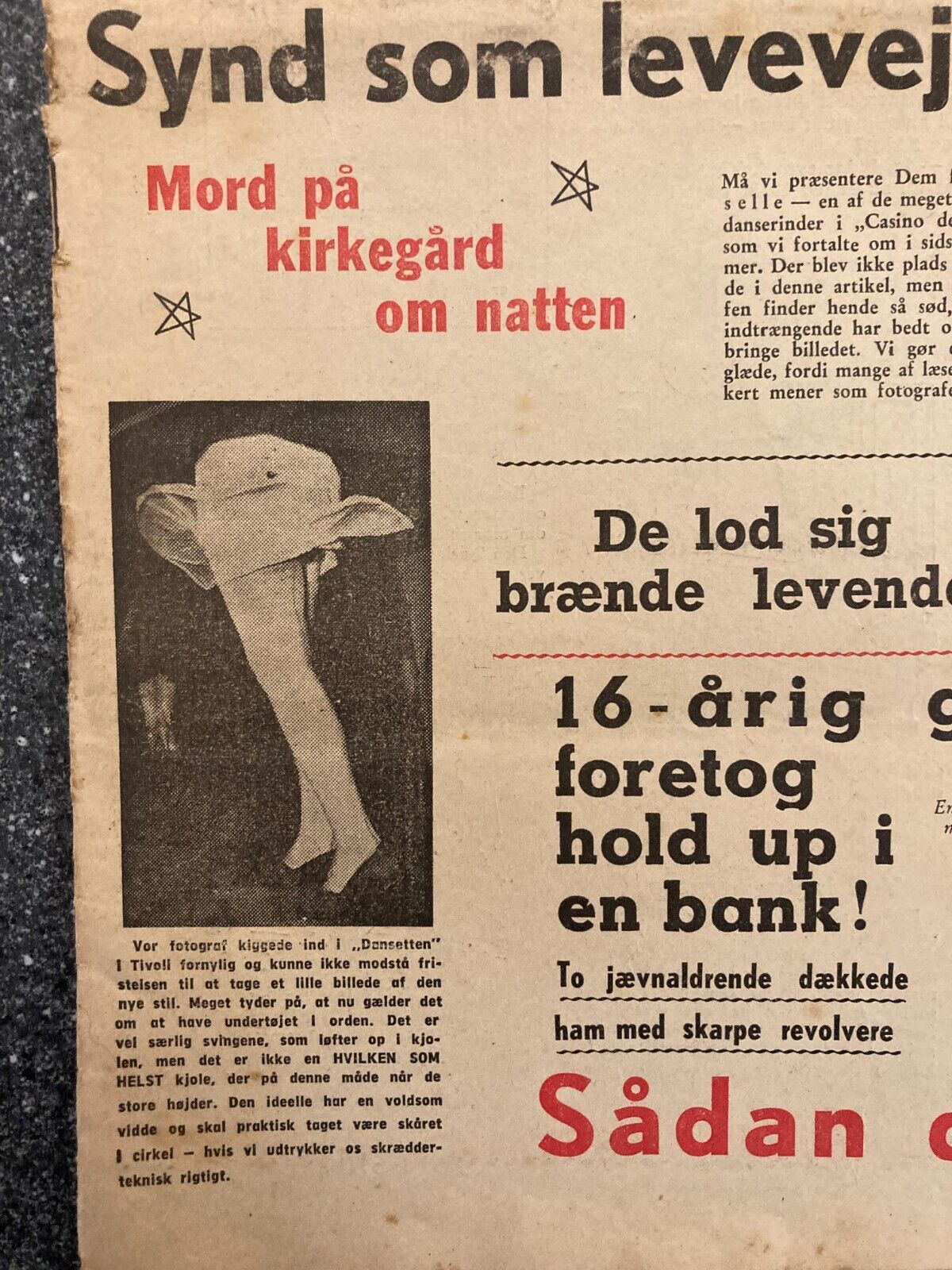 Giselle Dancer Casino de Paris Danish Magazine 1956 "Verden Rundt"