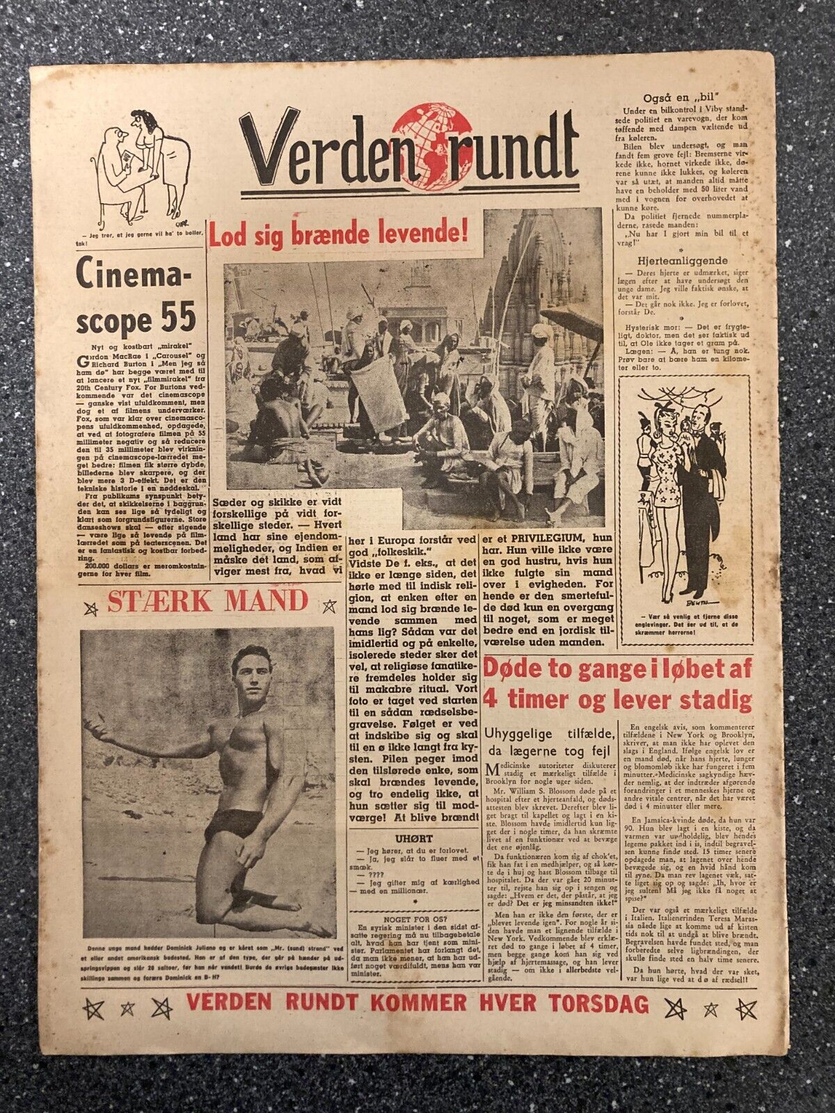 Giselle Dancer Casino de Paris Danish Magazine 1956 "Verden Rundt"