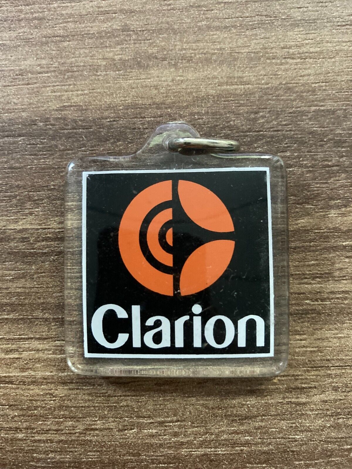 Vintage Clarion Keychain - Retro Electronics Design - Rare Collectible