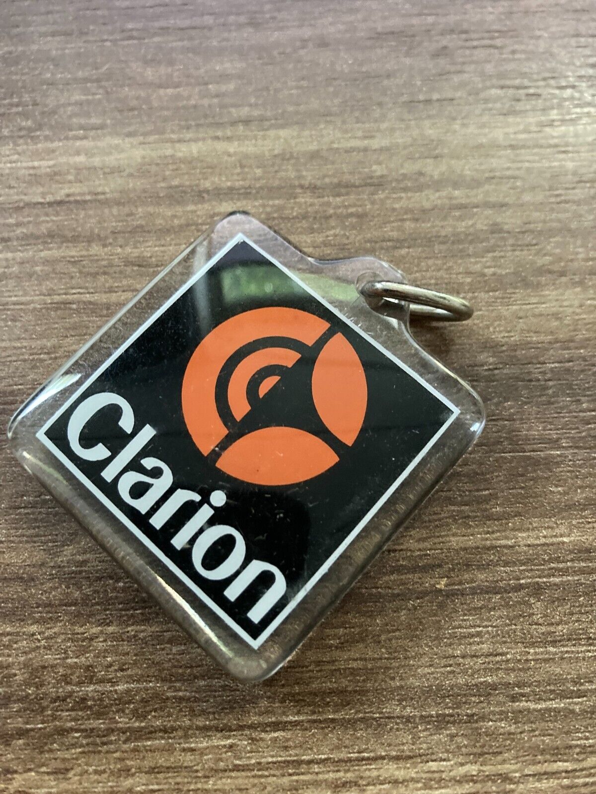 Vintage Clarion Keychain - Retro Electronics Design - Rare Collectible