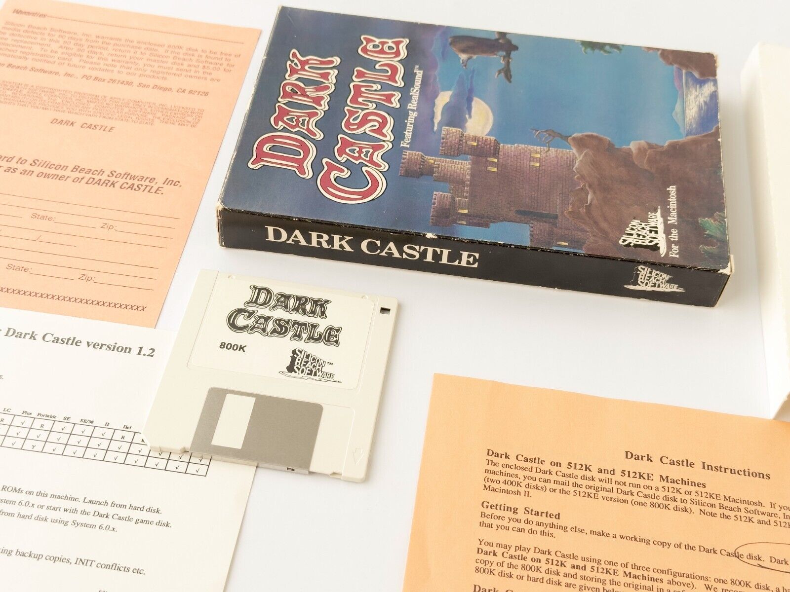 Dark Castle - Silicon Beach Software - 1986 / Macintosh