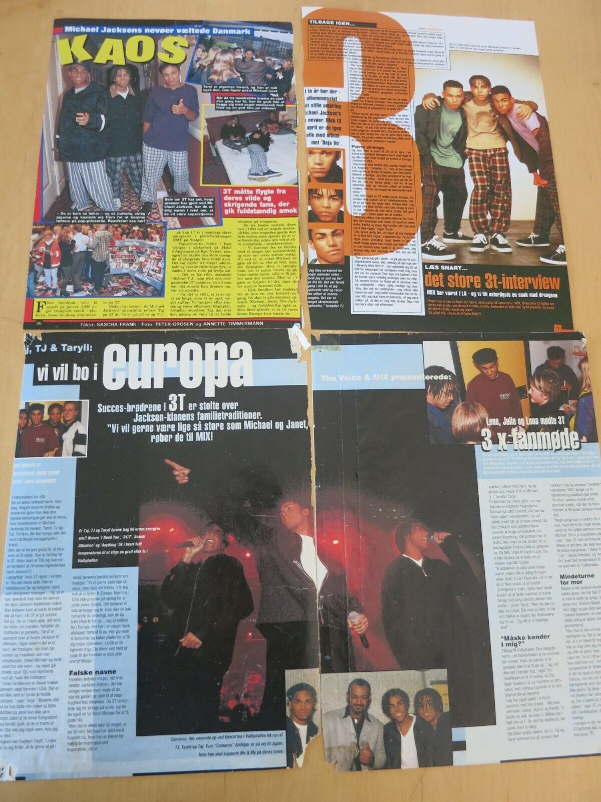 3T - Taj Taryll TJ Jackson Great Clippings Pictures Articles HUGE collection G92