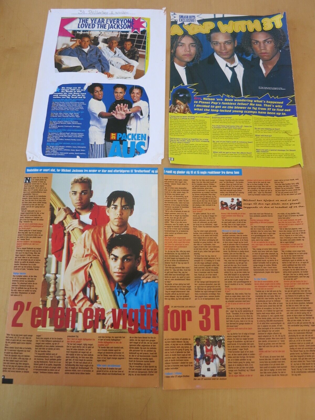 3T - Taj Taryll TJ Jackson Great Clippings Pictures Articles HUGE collection G92