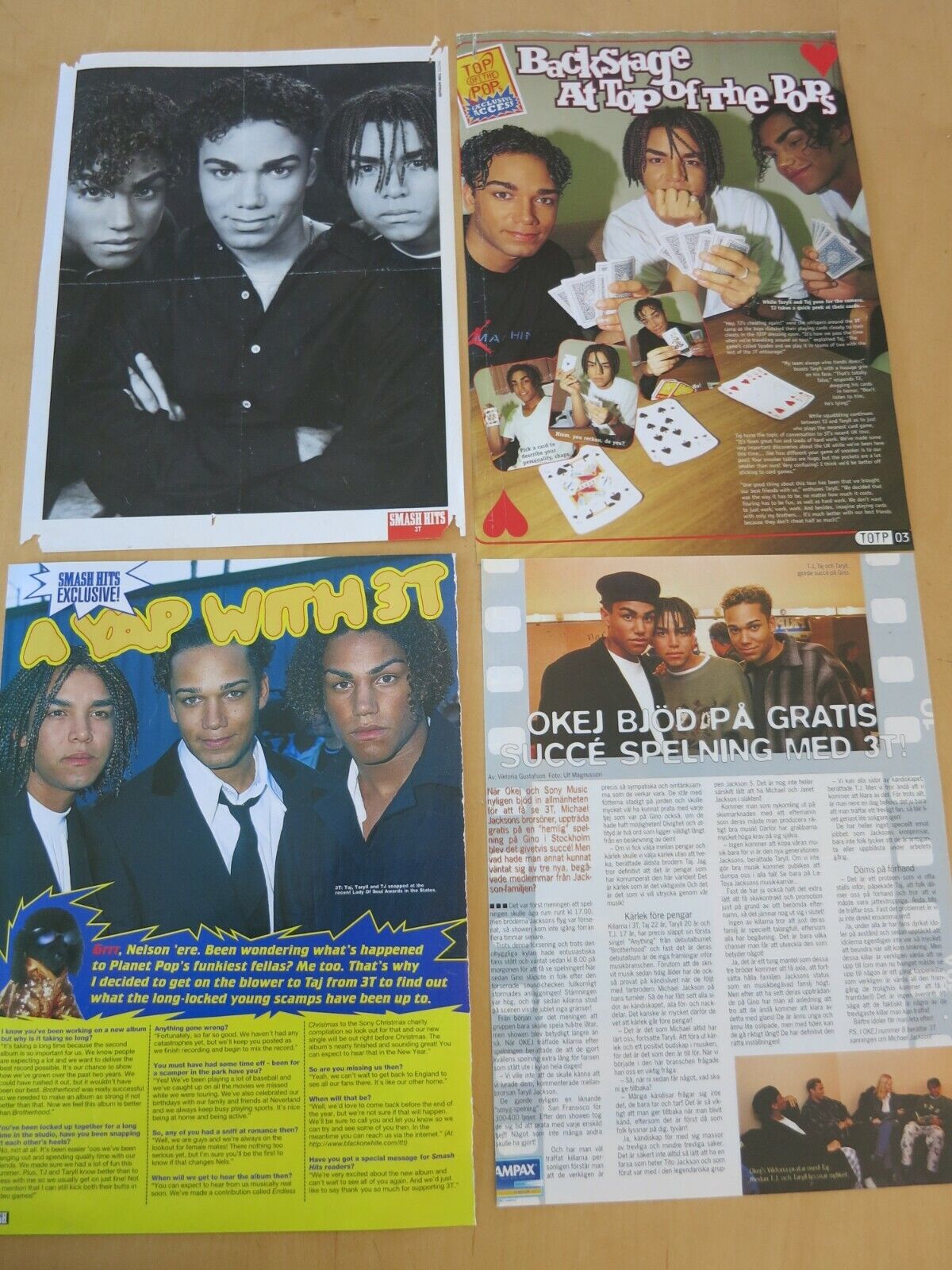 3T - Taj Taryll TJ Jackson Great Clippings Pictures Articles HUGE collection G92