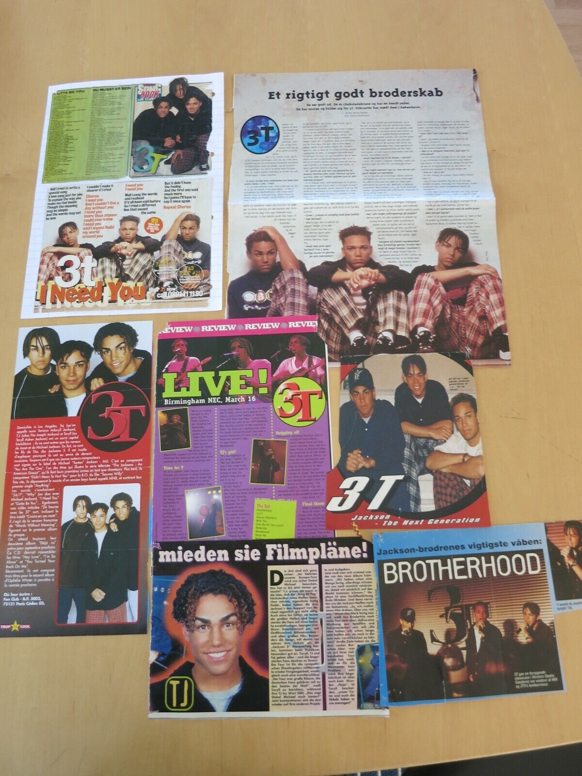 3T - Taj Taryll TJ Jackson Great Clippings Pictures Articles HUGE collection G92