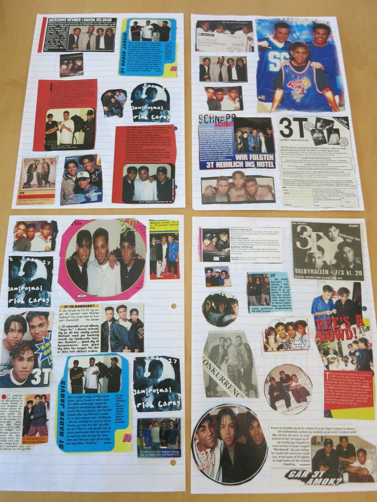 3T - Taj Taryll TJ Jackson Great Clippings Pictures Articles HUGE collection G92