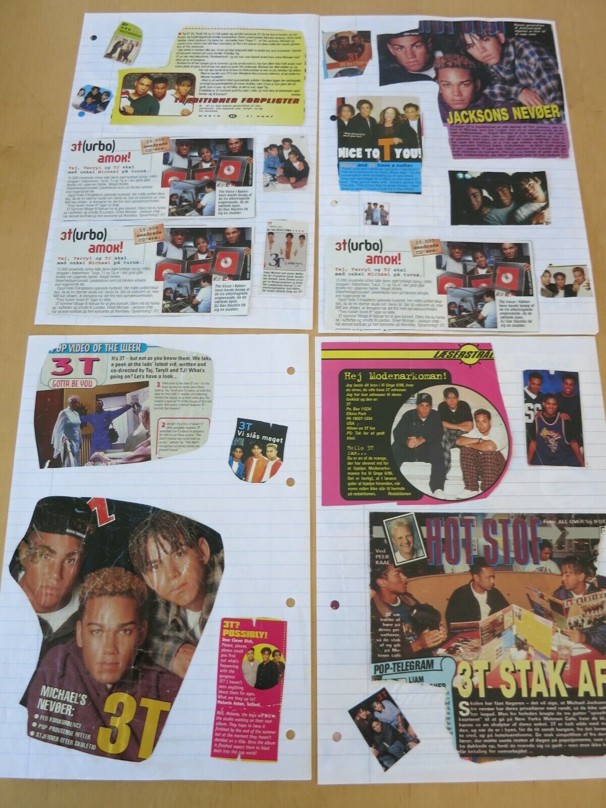 3T - Taj Taryll TJ Jackson Great Clippings Pictures Articles HUGE collection G92