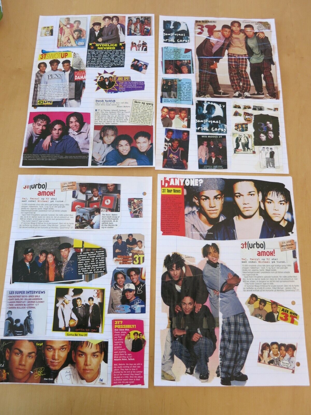 3T - Taj Taryll TJ Jackson Great Clippings Pictures Articles HUGE collection G92