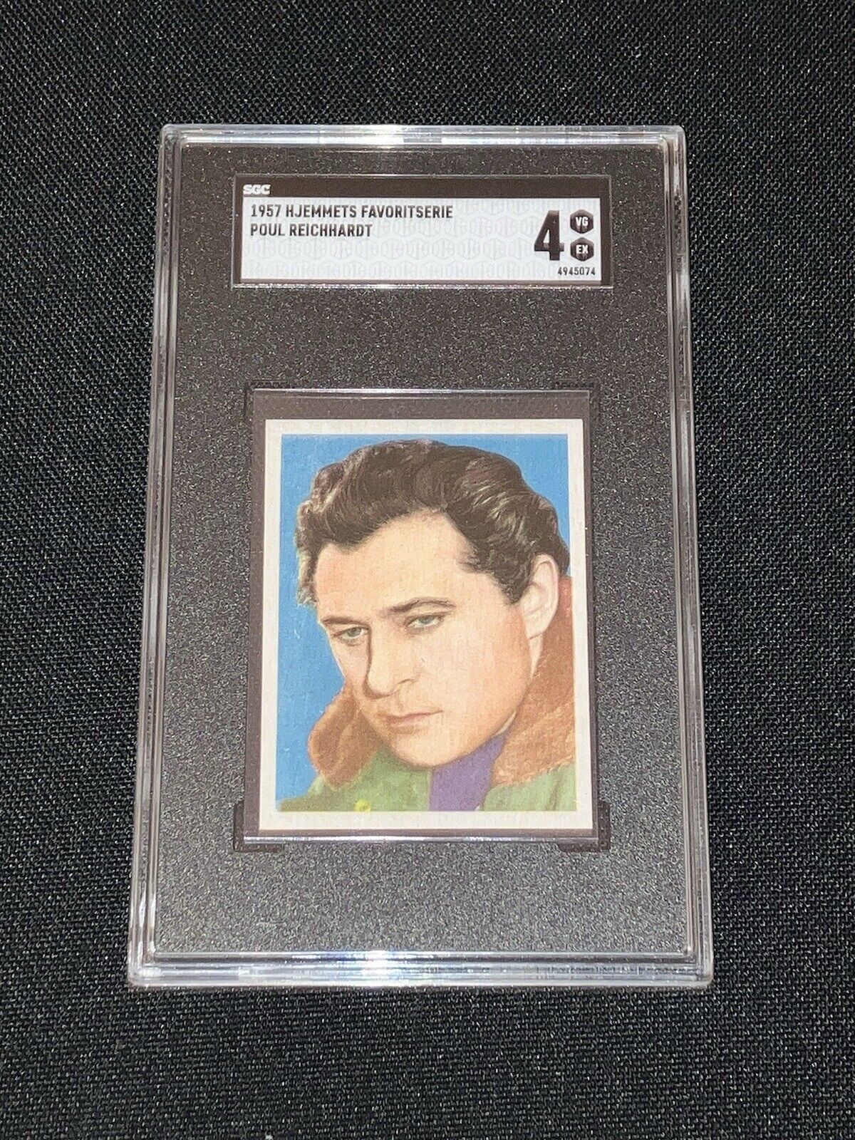 1957 HJEMMETS FAVORITSERIE OH DIESE MIETER! ACTOR POUL REICHHARDT SGC 4 CARD