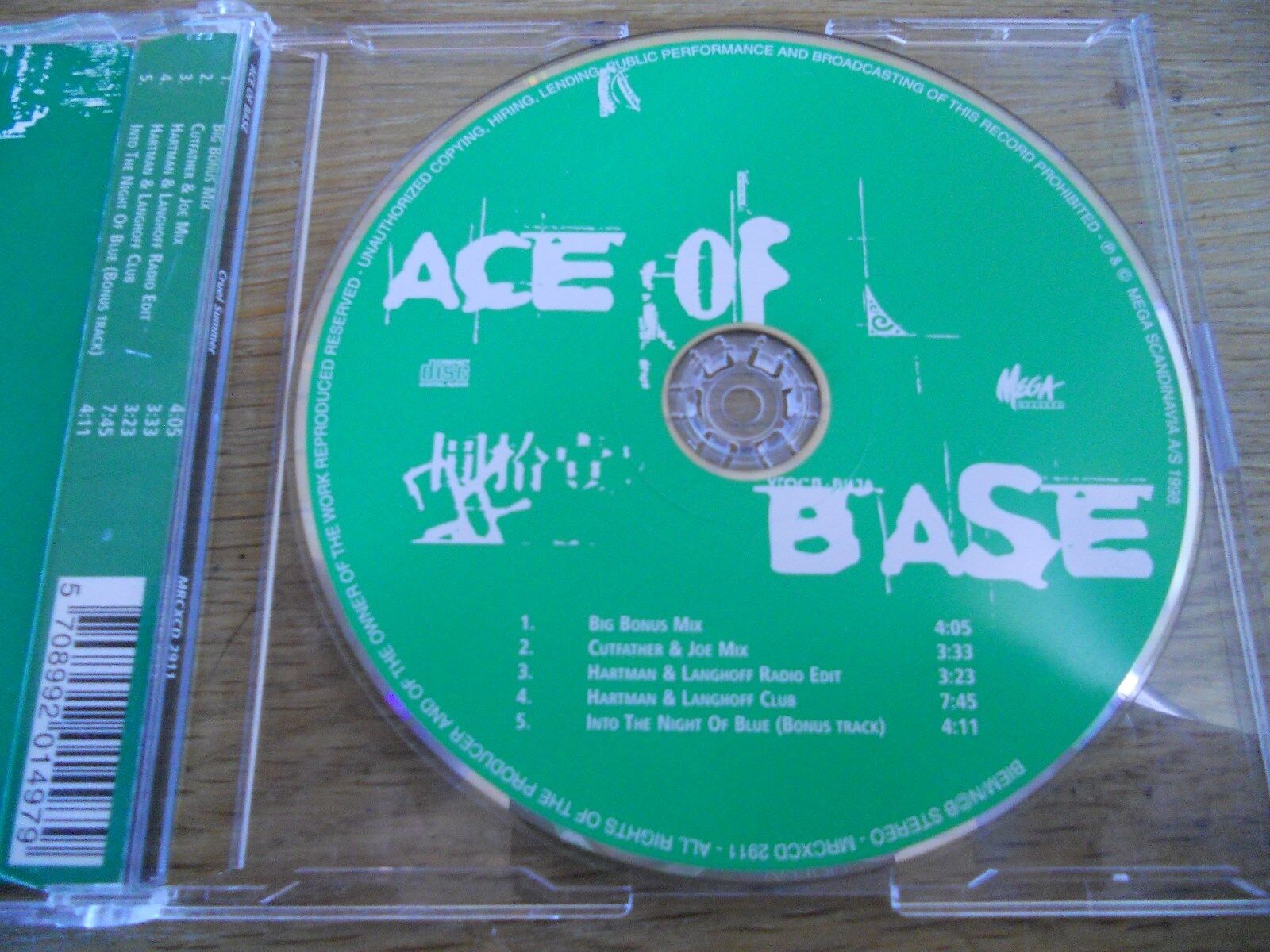 ACE OF BASE CRUEL SUMMER 5 TRACKS 1998 CD SINGLE BIEM / NCB MEGA RECORDS REMIXES