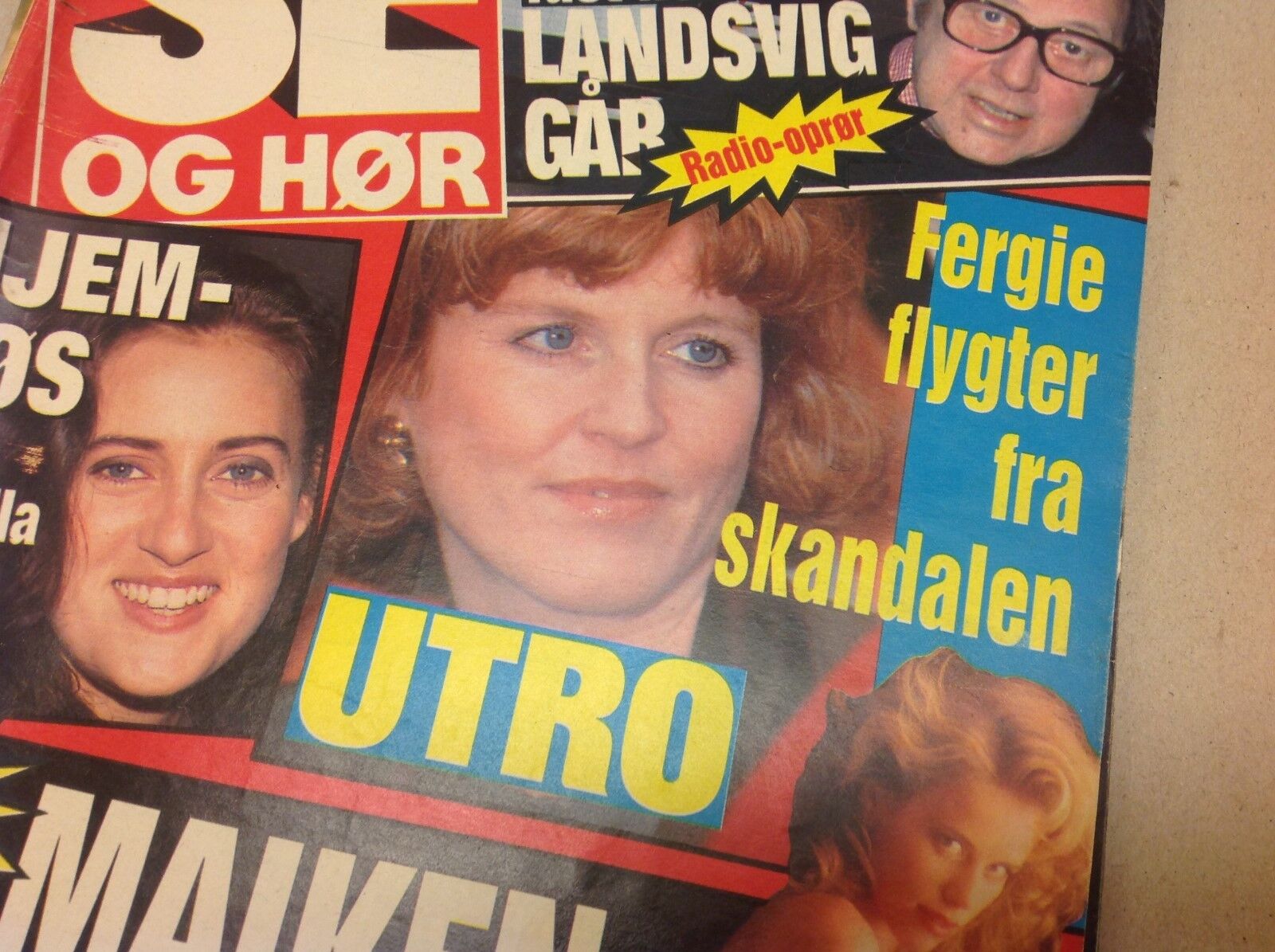 Fergie Sarah Ferguson Divorce Rumors Vintage Danish Magazine 1992 "Se og Hoer"