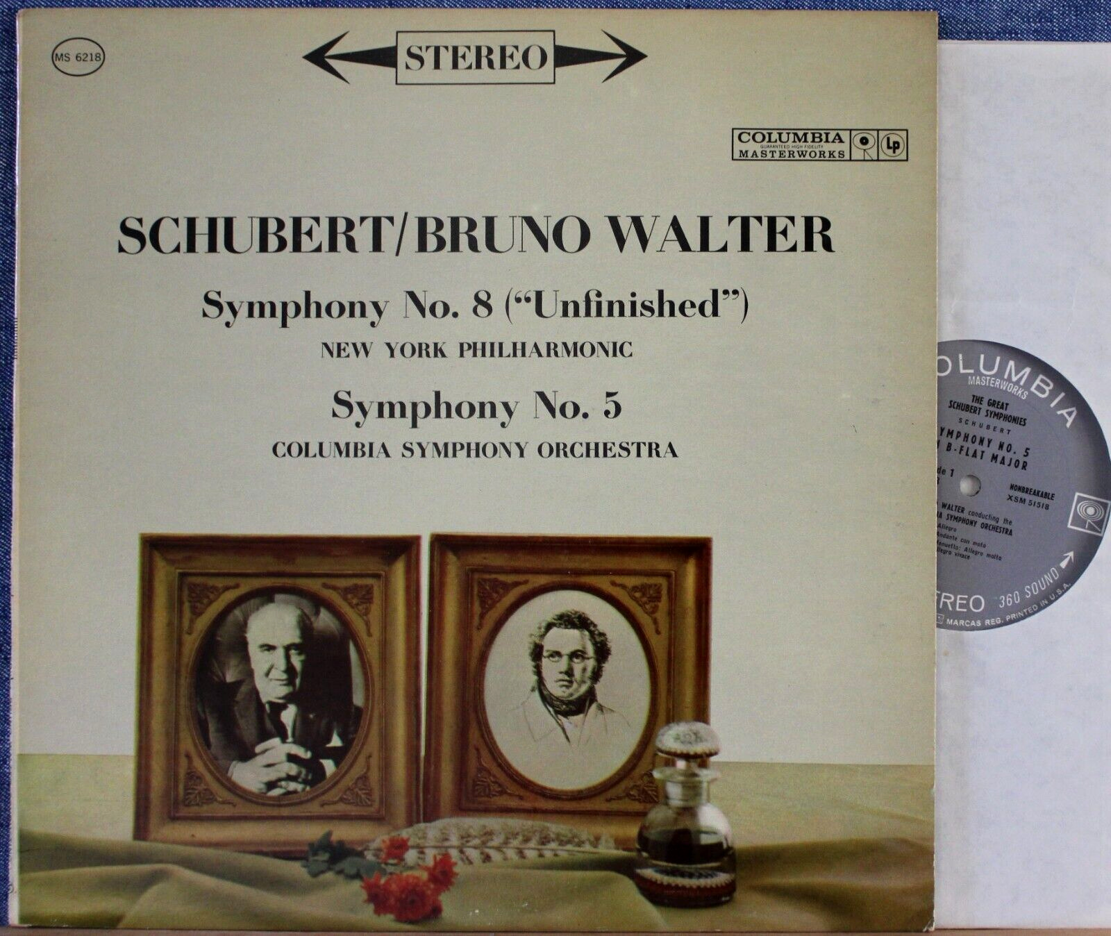 Walter Schubert (Symphonies 8 + 5) Col MS 6218 2 Eye NM