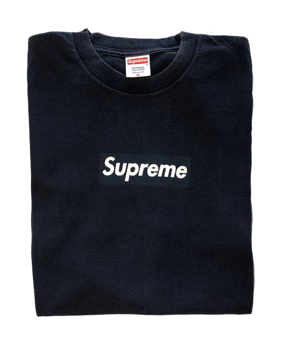 Supreme Box Logo Tee Navy 2004 sz XL *RARE*