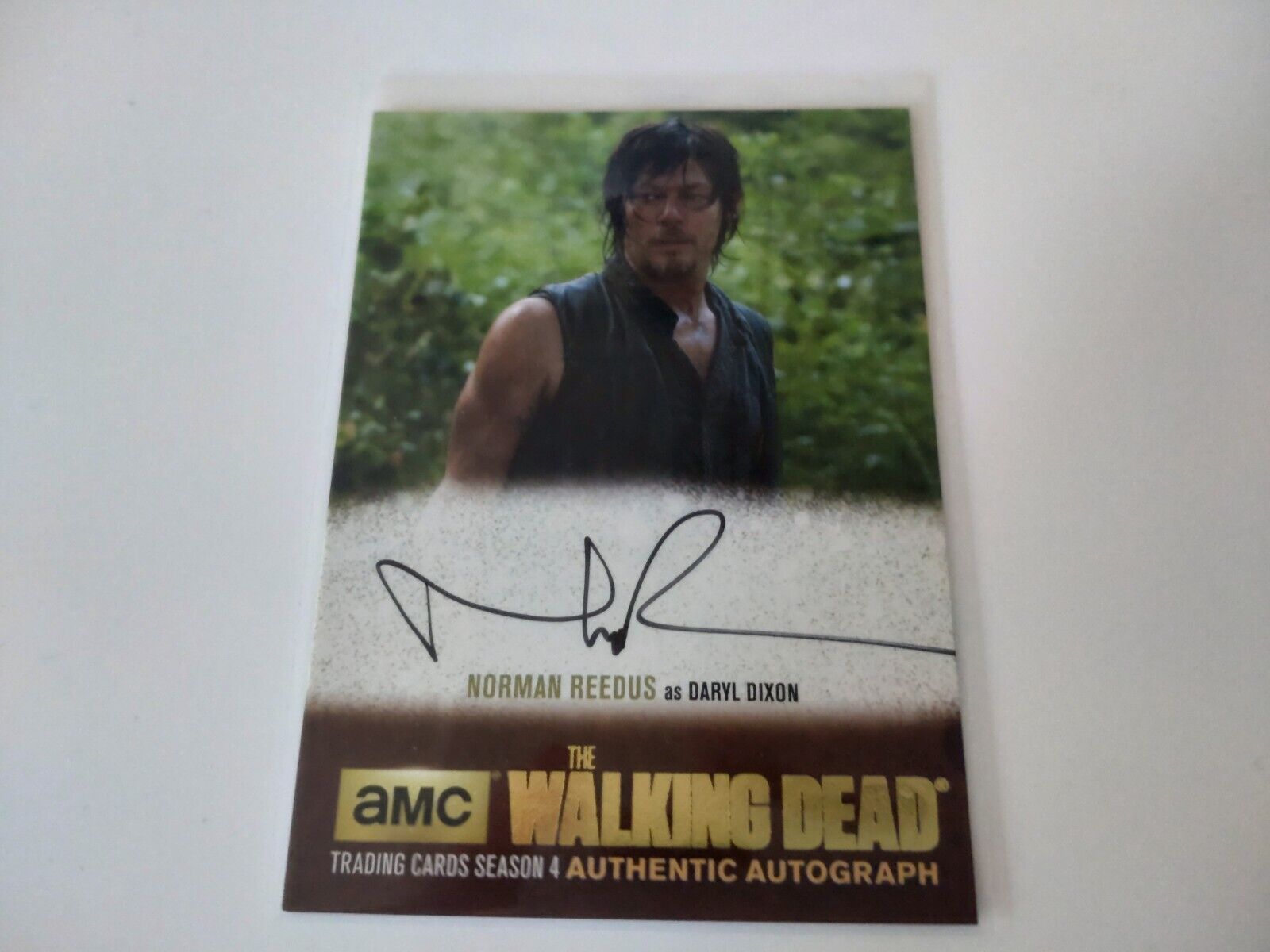 Walking Dead Season 4 Norman Reedus (Daryl) GOLD PARALLEL Autograph Card /25 NR3