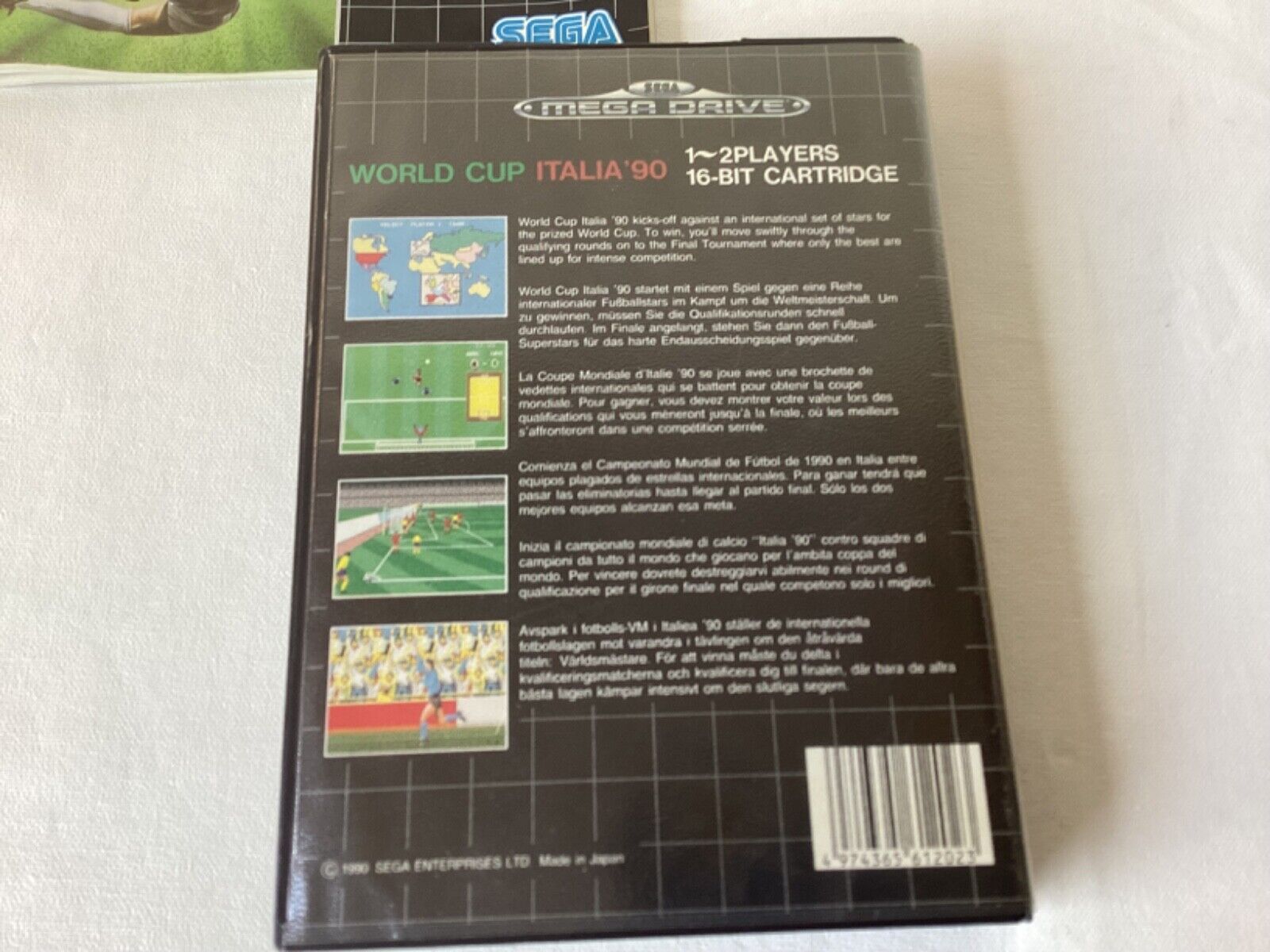 Sega Mega Drive - World Cup Italia 90 - PAL - Complete in box