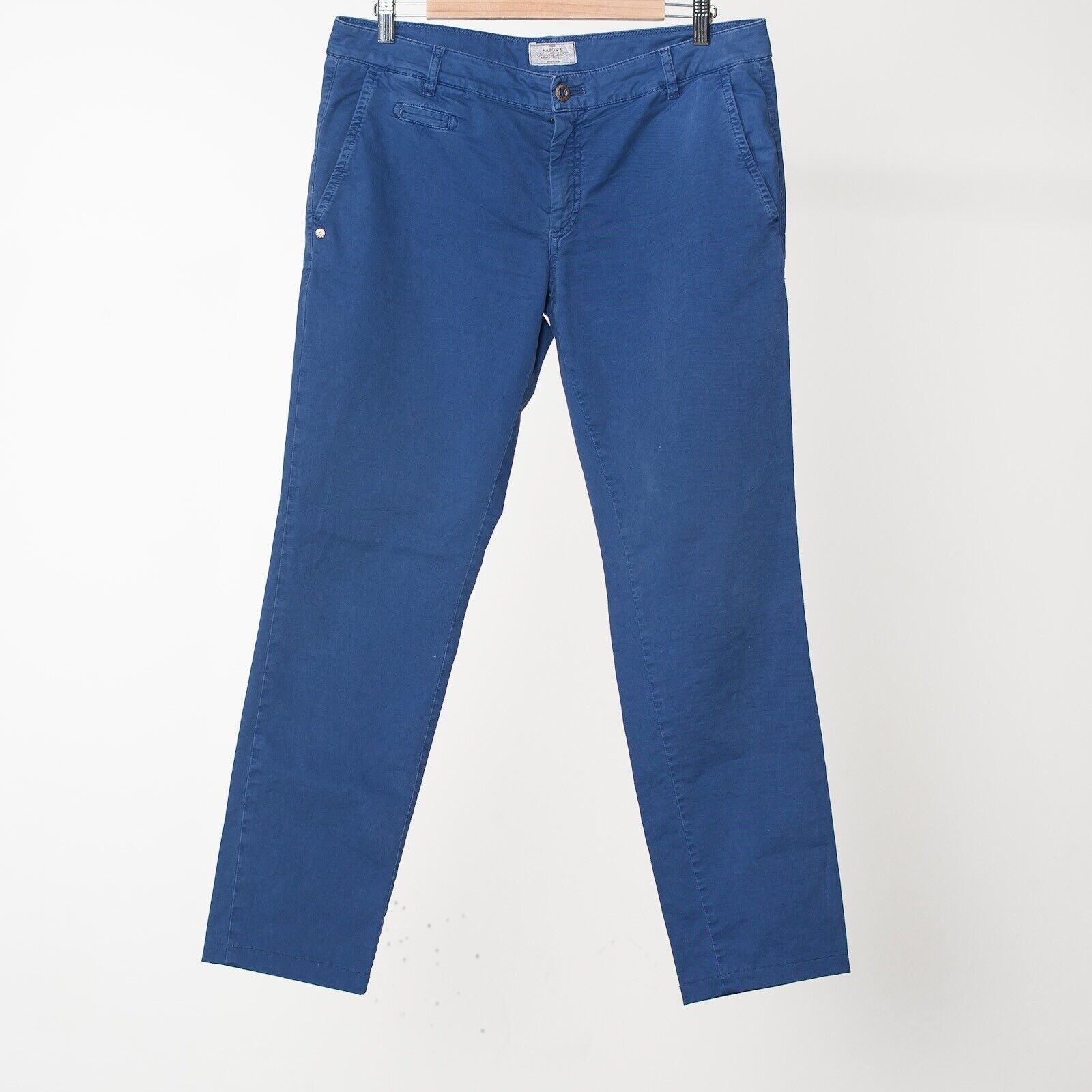 MASON'S Blue Flat Front Chinos 345/29