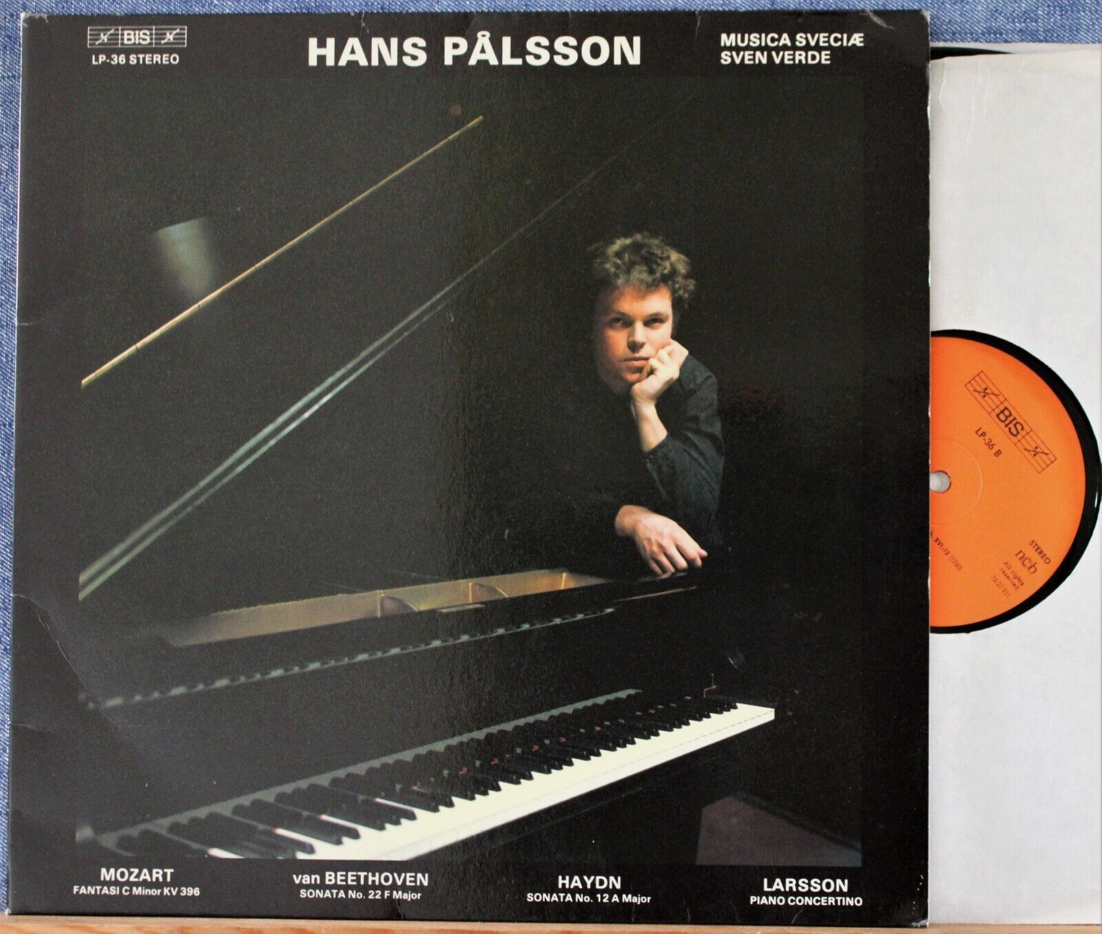 Pålsson Mozart Beethoven Haydn Larsson BIS LP-36 NM