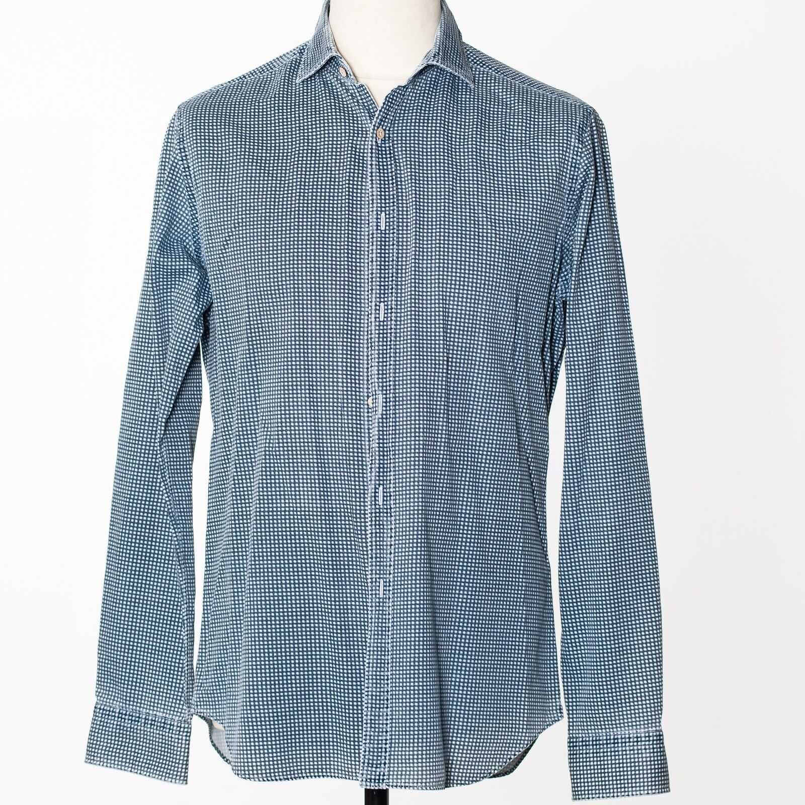 ALESSANDRO GHERARDI Blue Casual Shirt Italy Made 40/1575