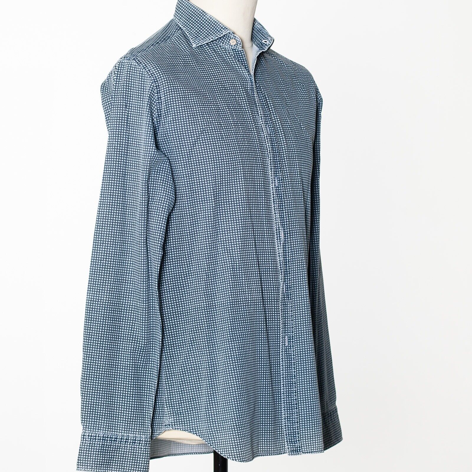 ALESSANDRO GHERARDI Blue Casual Shirt Italy Made 40/1575