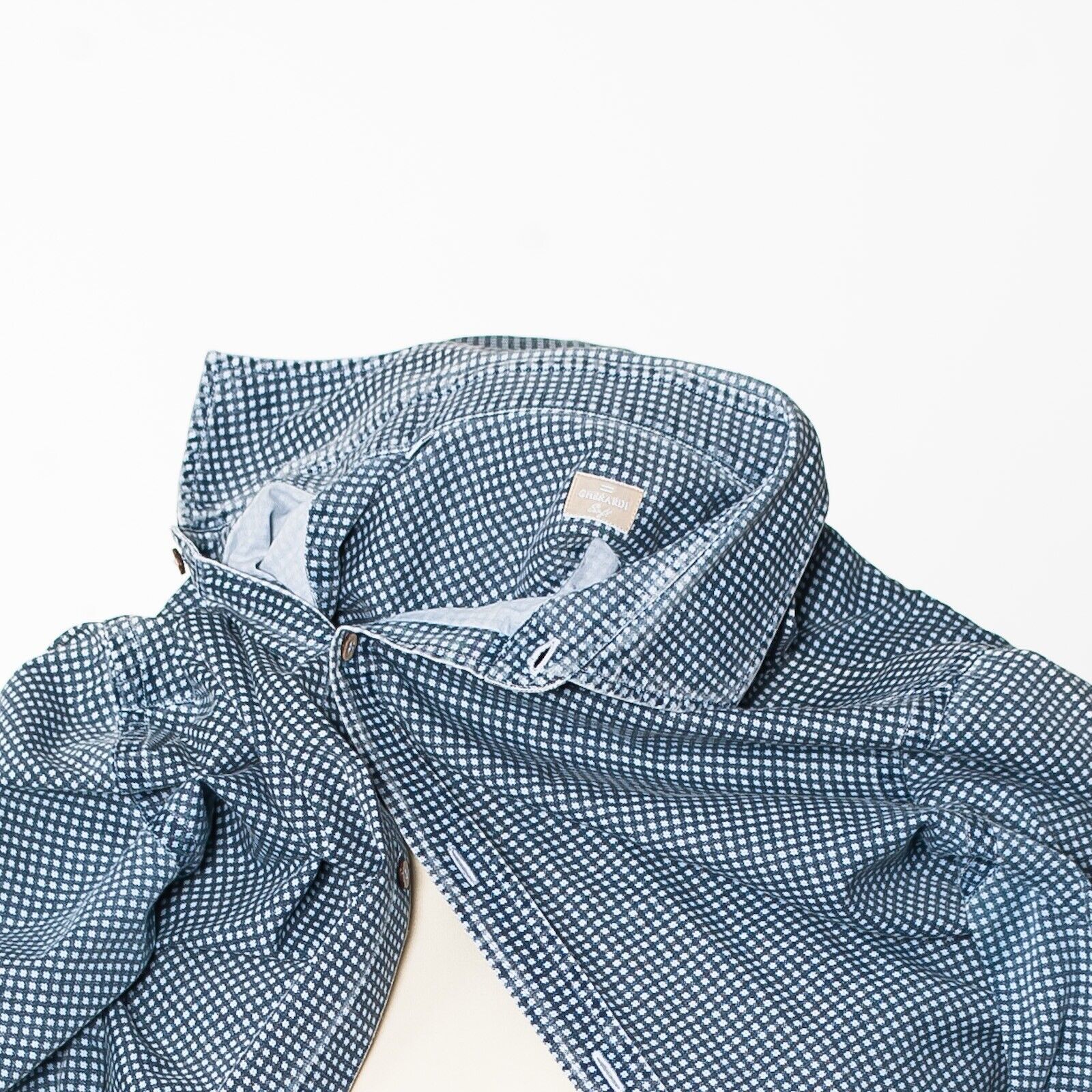 ALESSANDRO GHERARDI Blue Casual Shirt Italy Made 40/1575