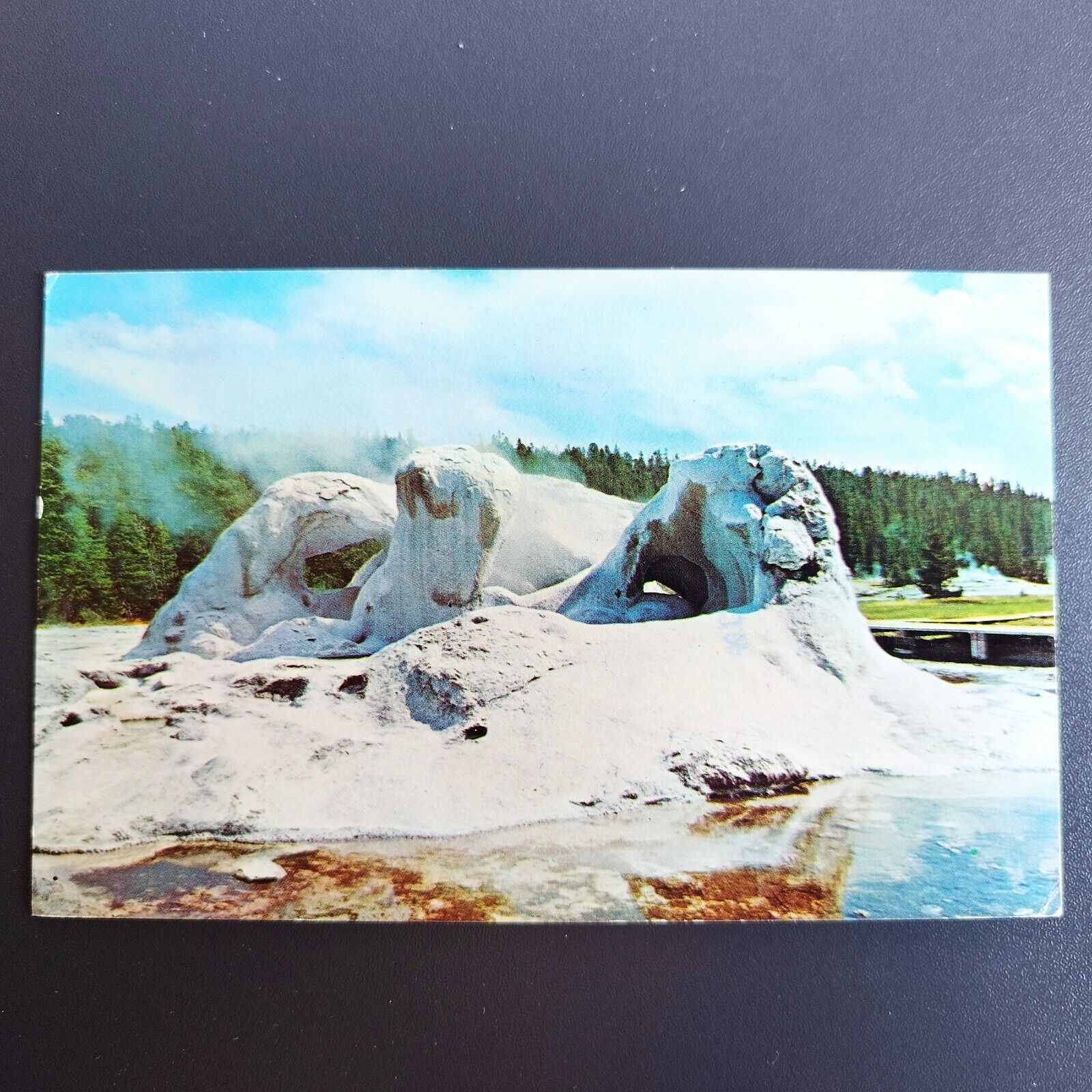 Colorado Grotto Geyser Yellowstone National Park Posted 1978