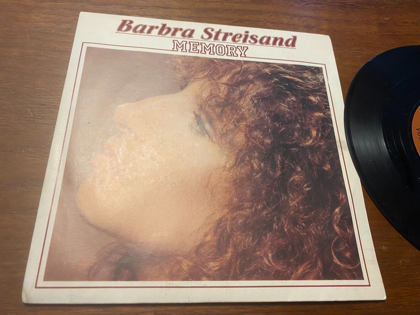 BARBRA STREISAND "MEMORY / EVERGREEN" SACEM SDRM 1981 7" VINYL SINGLE FRANCE 45T