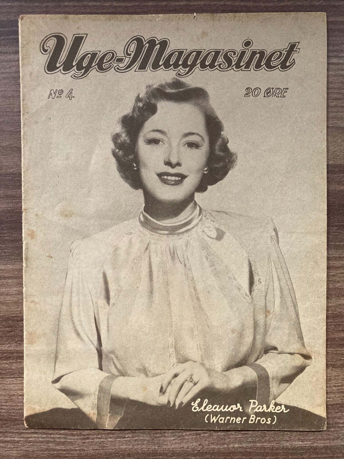 Eleanor Parker on Cover 1940s Complete Antique Danish Magazine "Uge-Magasinet"