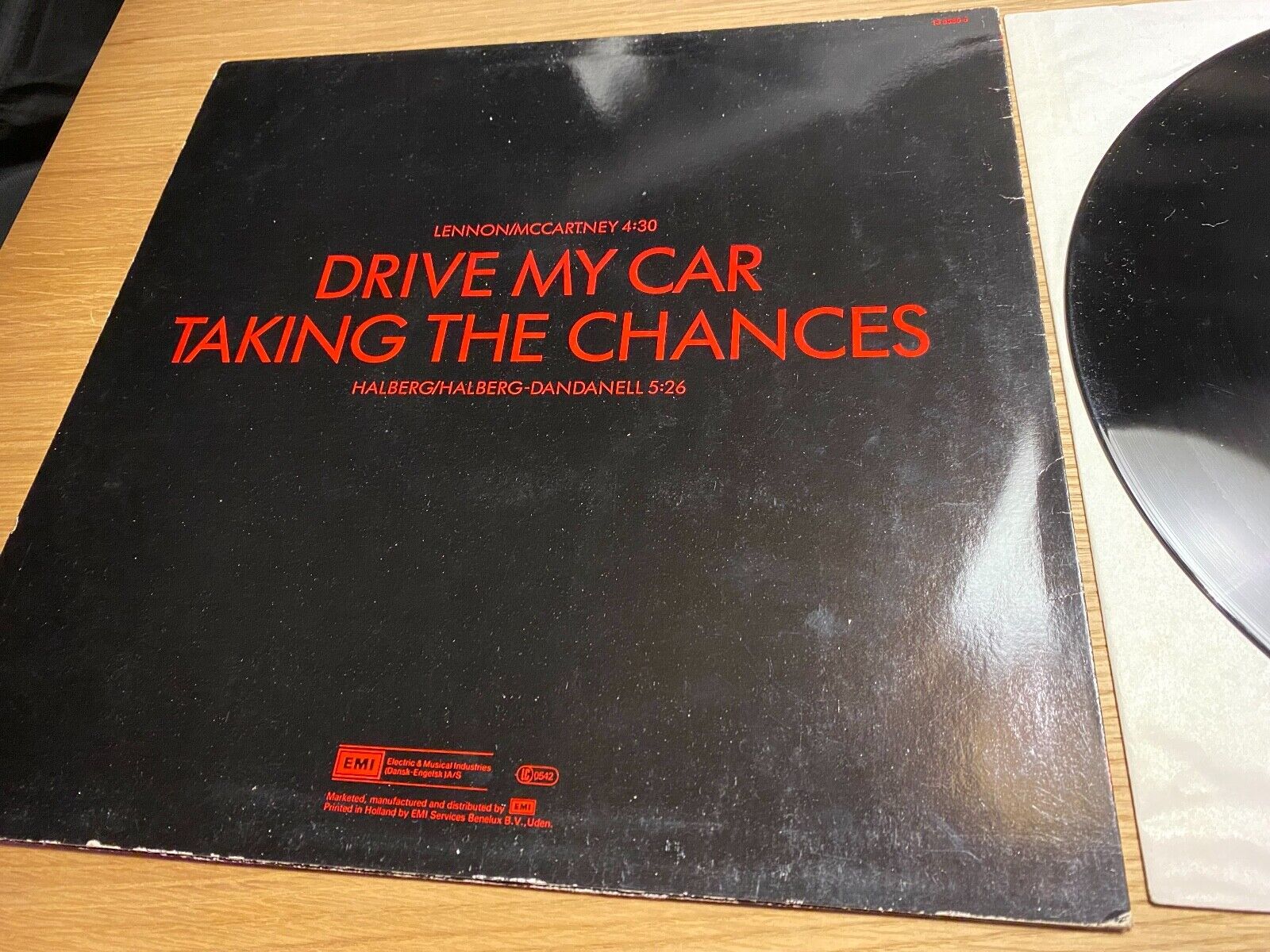 BLAST "DRIVE MY CAR / TAKING THE CHANCES" 1986 12" MAXI SINGLE EMI RECORDS ST45*