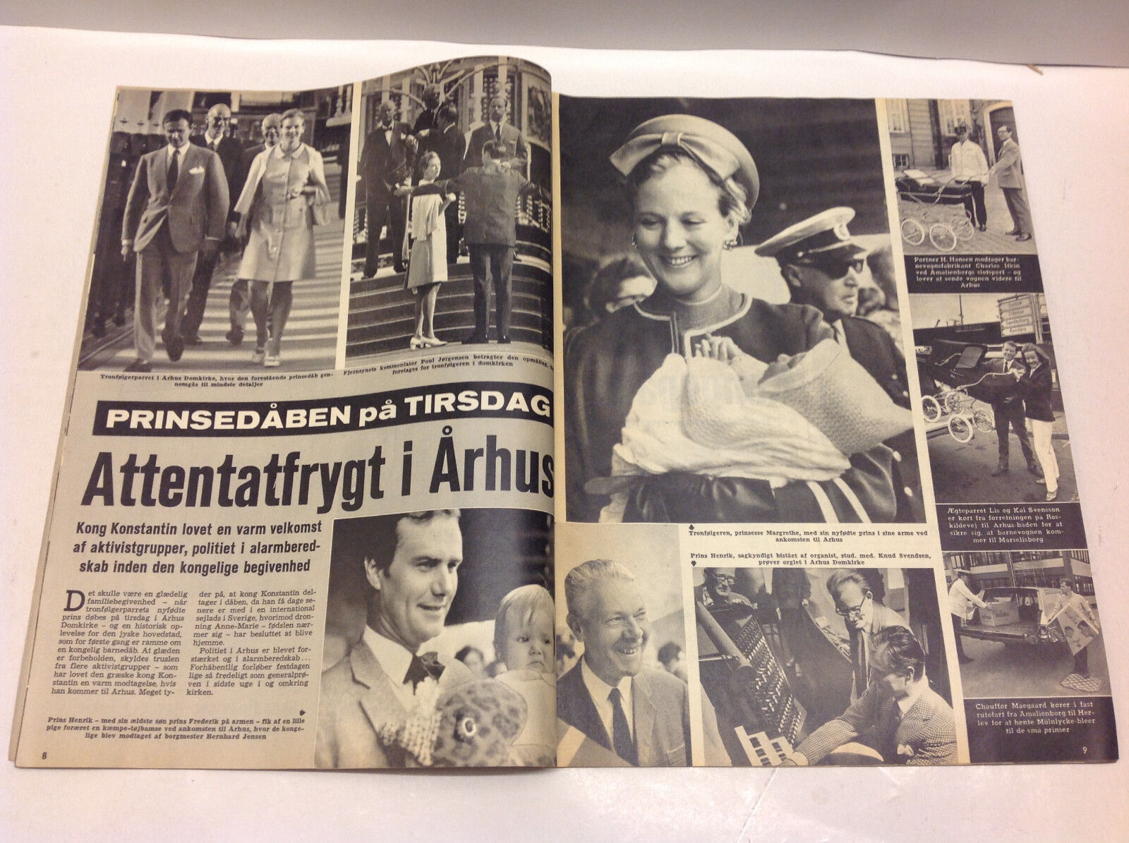 Danish Queen Margrethe II and Henri Danish Royal Family Vintage Danish Magazine