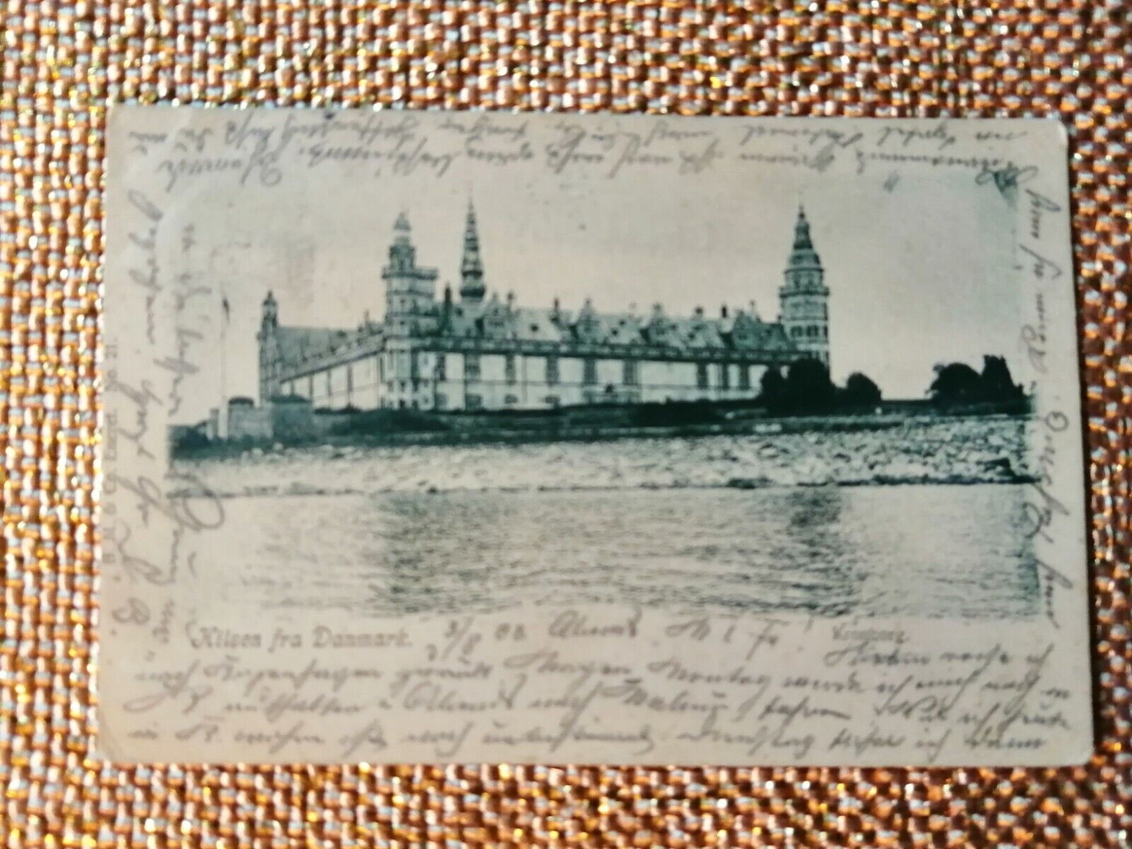 Vintage postcardDenmarkKronborg CastleElsinore/HelsingørPosted in 1902