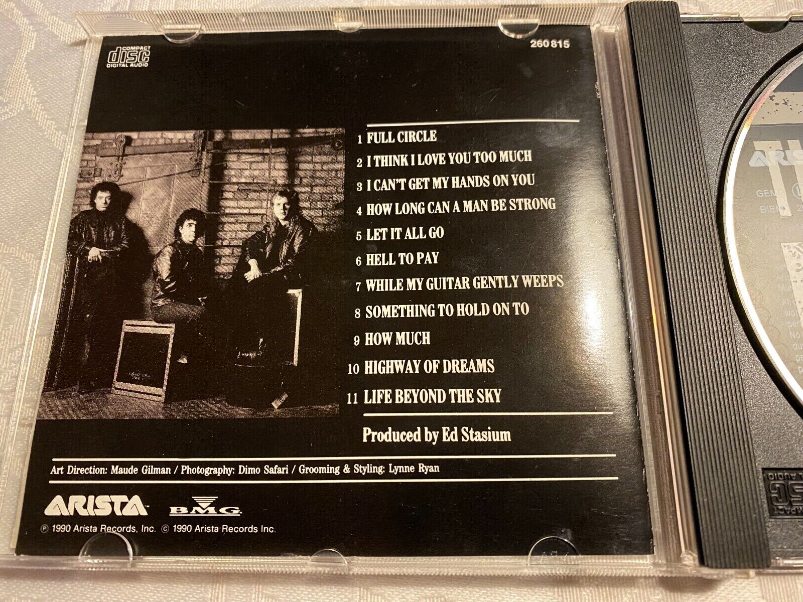 THE JEFF HEALEY BAND "HELL TO PAY" 1990 CDALBUM 11 TRACK ARISTA RECORDS 1 PRESS