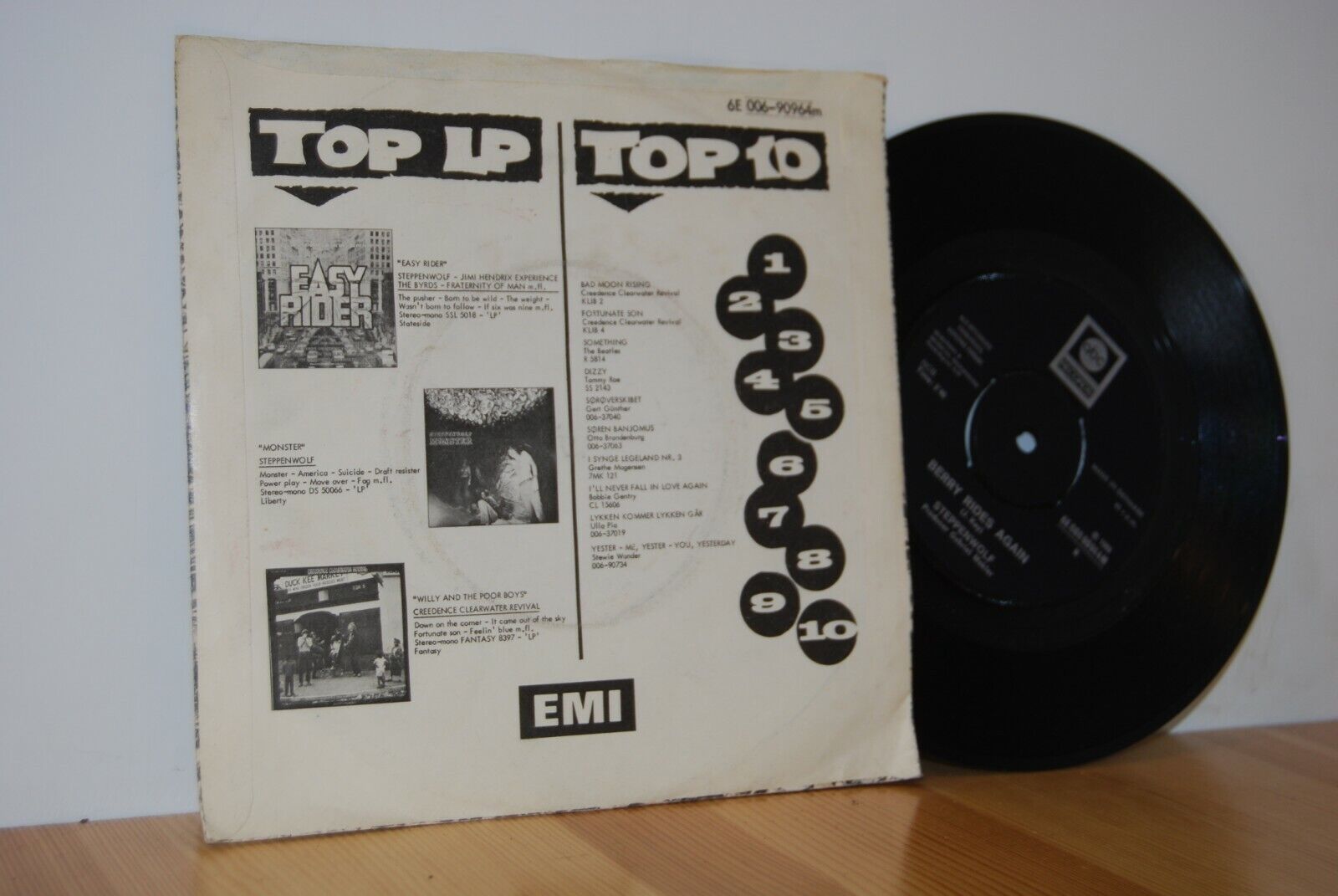 STEPPENWOLF Monster Danish PS Picture Sleeve