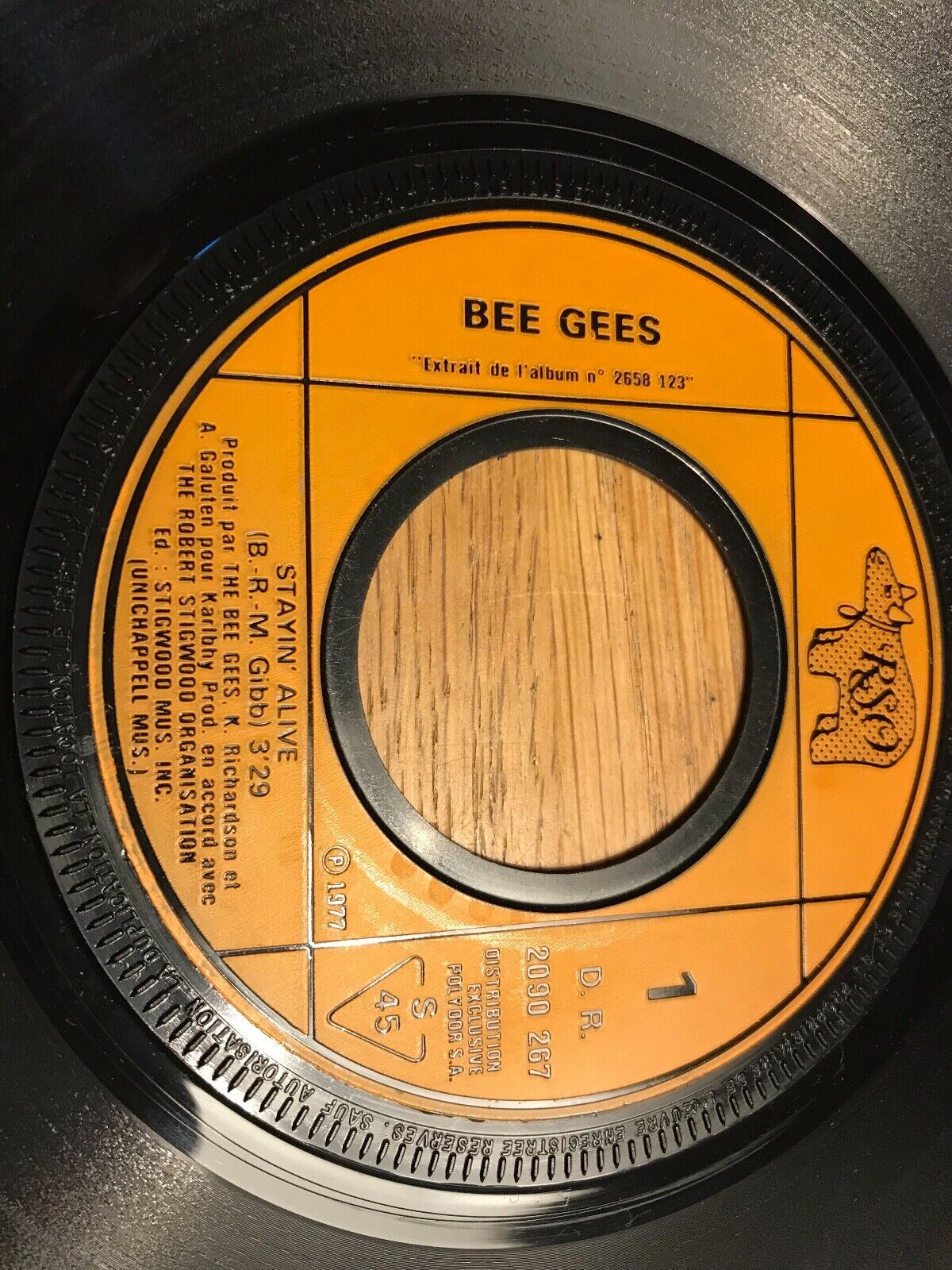 BEE GEES "STAYIN´ ALIVE / IF I CAN´T HAVE YOU" 1977 RSO FRANCE 1PRESSING VINYL*