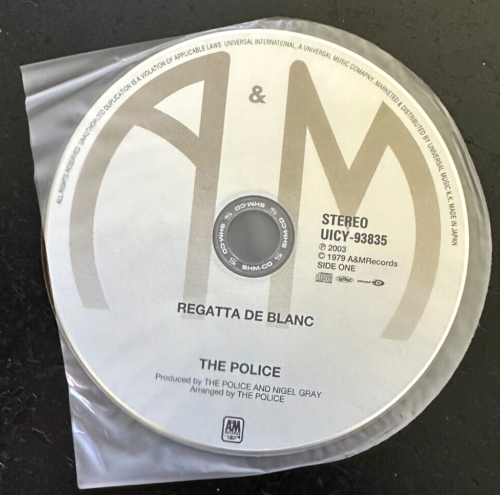 THE POLICE "REGATTA DE BLANC'' - MINI LP JAPAN SHM CD -