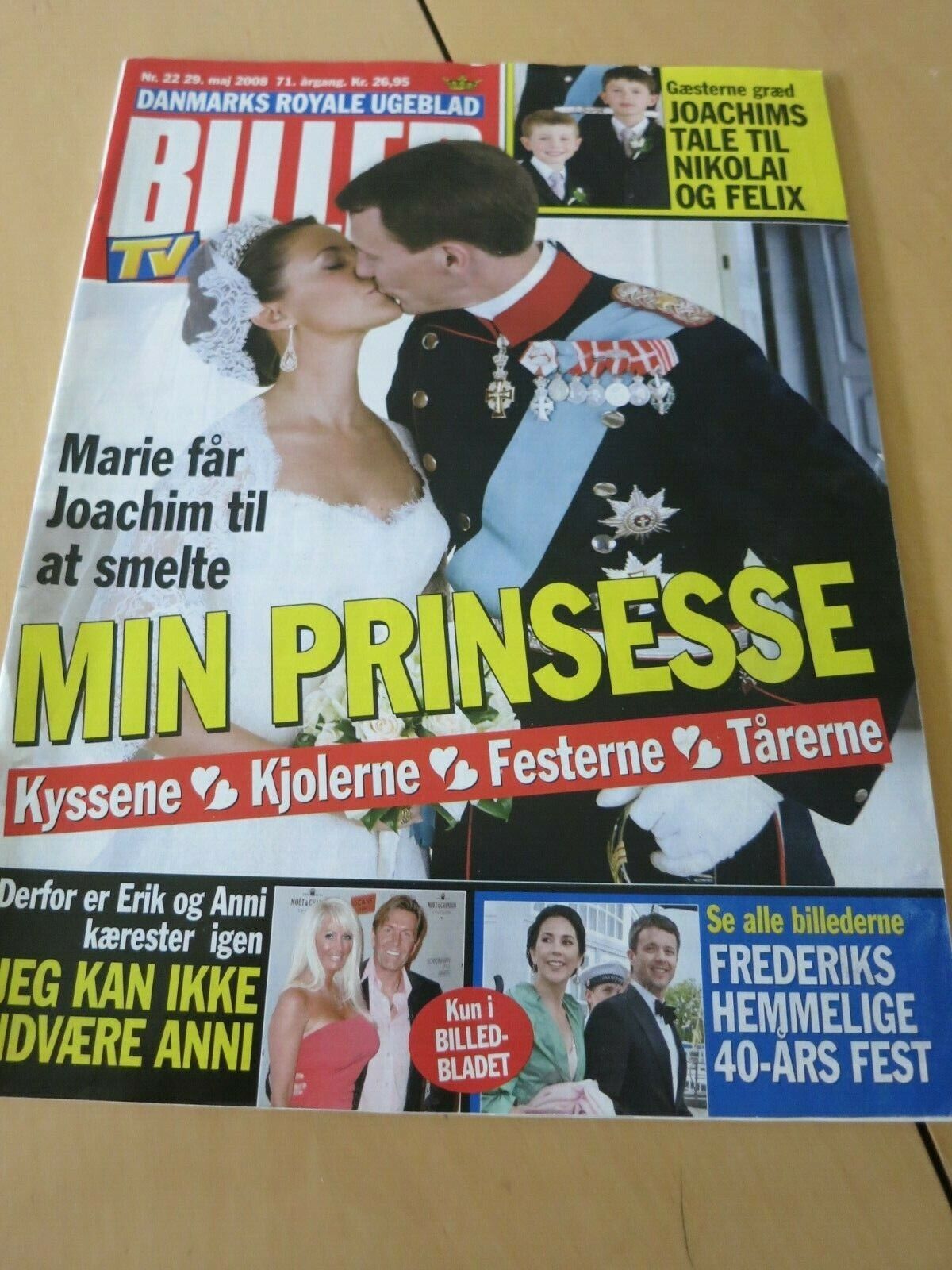 Princess MARIE Prince JOACHIM Royal WEDDING Denmark MARY FREDERIK Magazine BL13