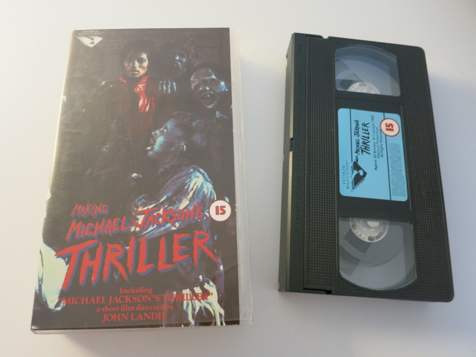 VHS Videotape MICHAEL JACKSON Making Michael Jackson's Thriller Used V2