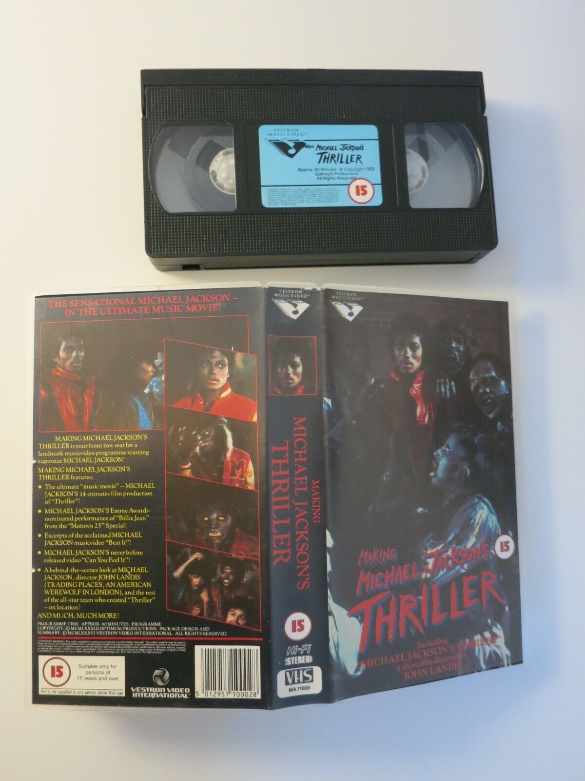 VHS Videotape MICHAEL JACKSON Making Michael Jackson's Thriller Used V2