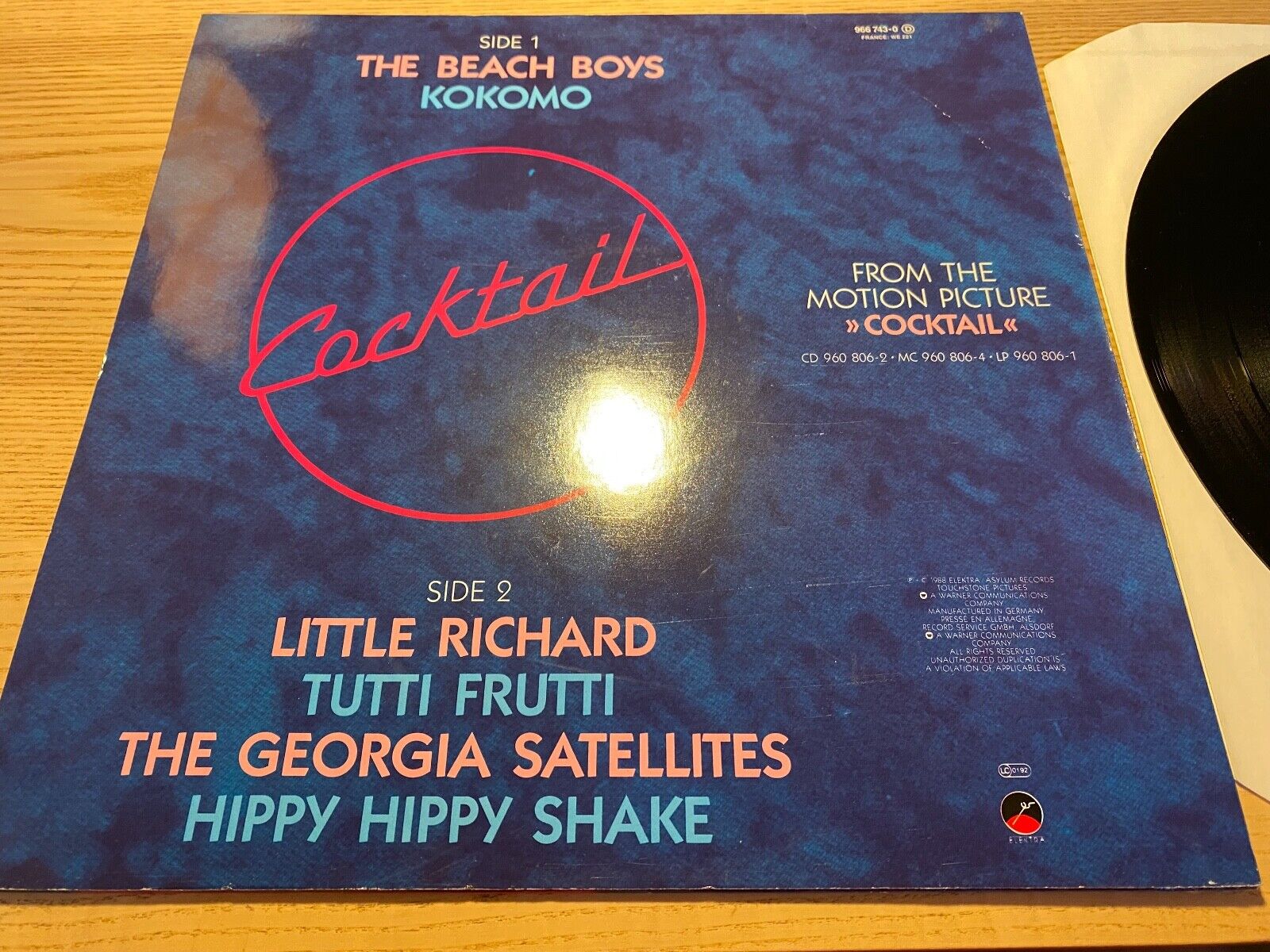 THE BEACH BOY´S " KOKOMO" 1988 W GERMAN PRESS 12" MAXI SINGLE ELEKTRA RECORDS