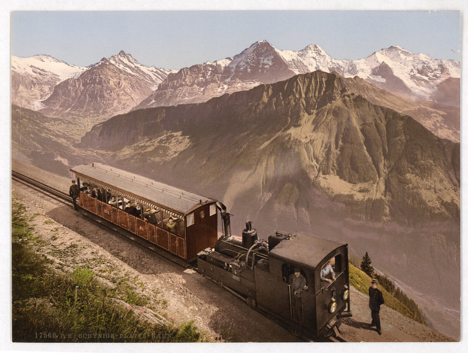 Photochrom prints--Color--1890-1900 / Schynige-Platte Bahn Original